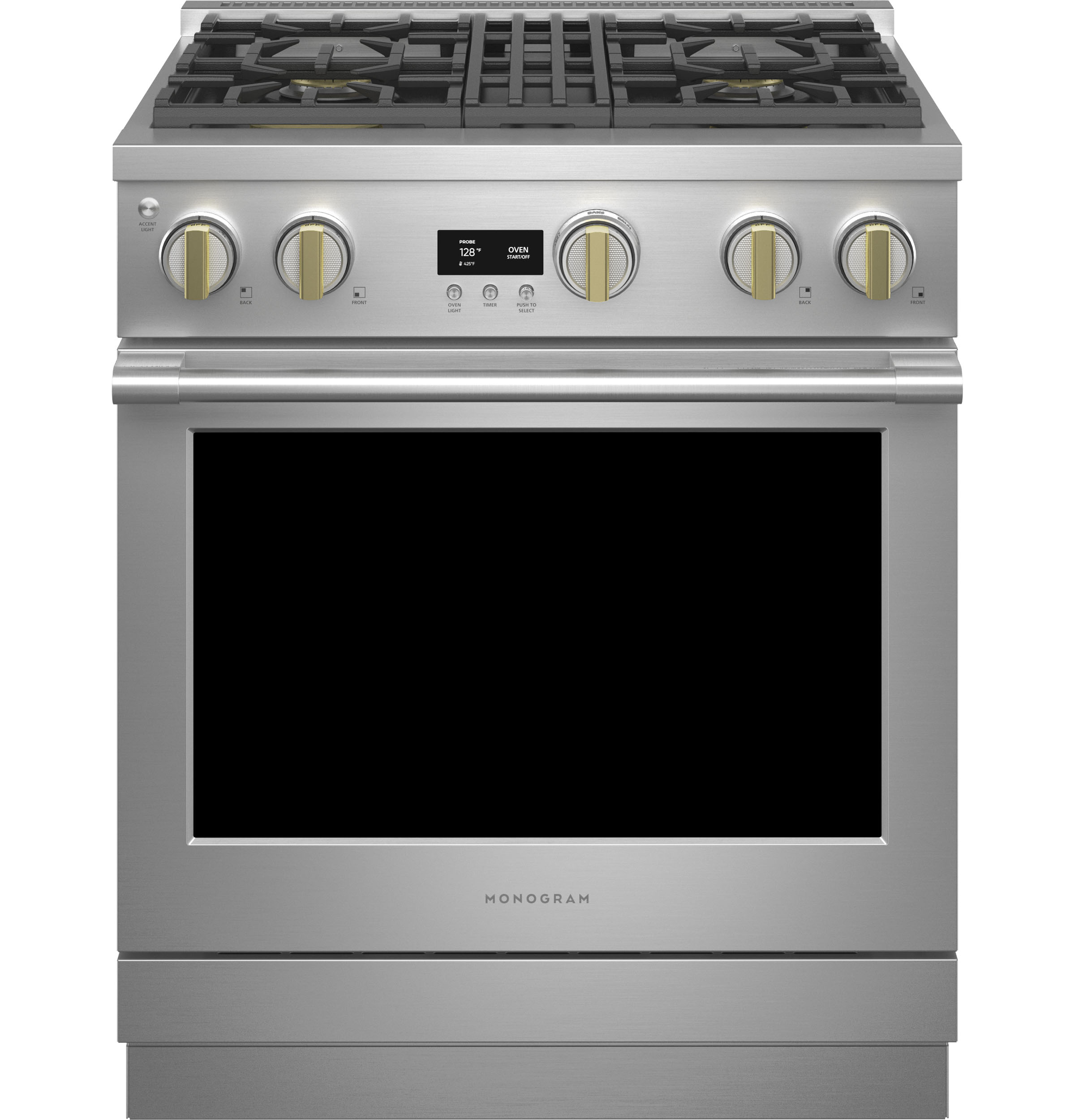 Monogram Monogram 30" Dual-Fuel Professional Range with 4 Burners Stainless Steel ZDP304NTSS Picture 1