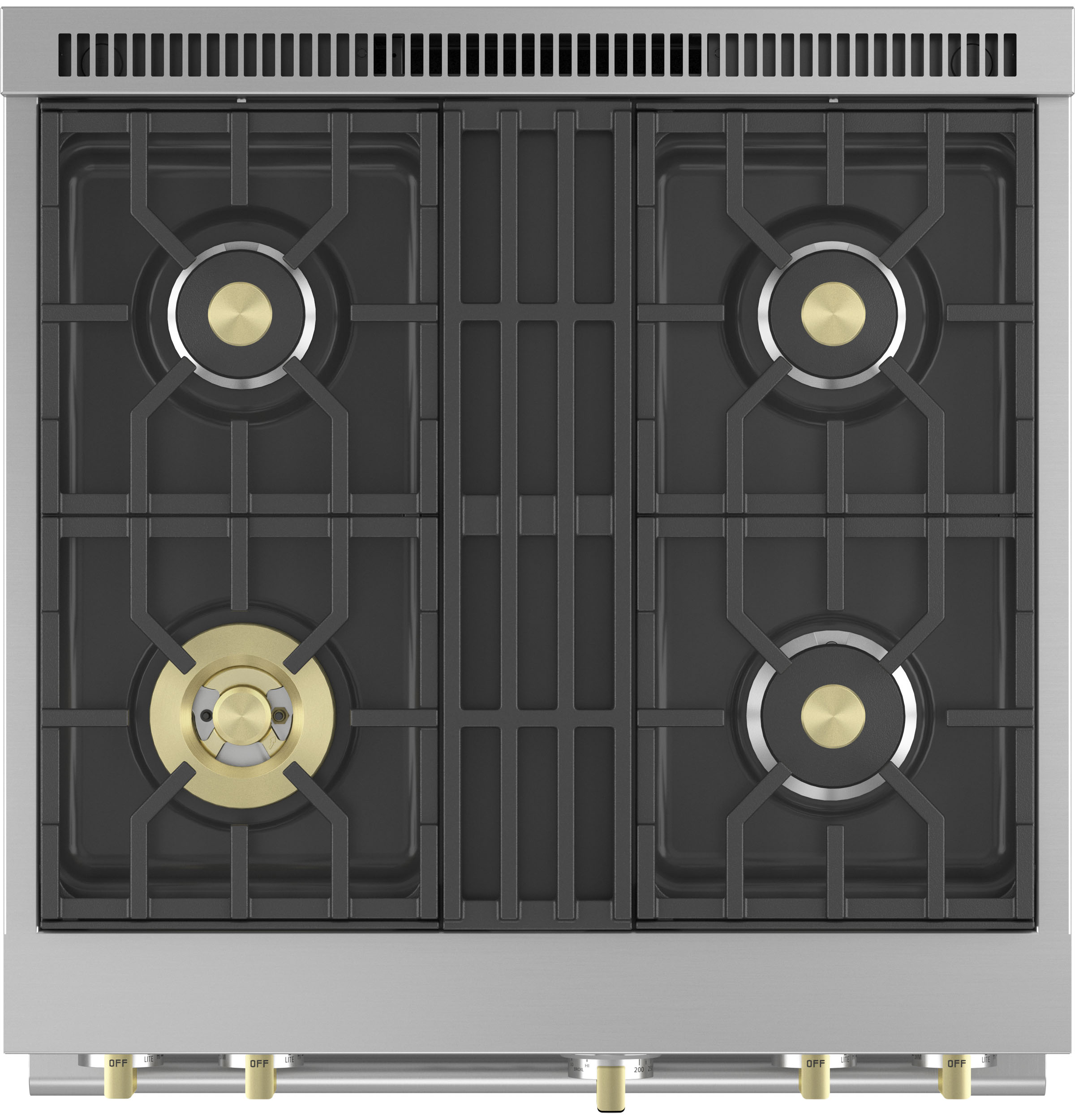 Monogram 30" Dual-Fuel Professional Range with 4 Burners ZDP304NTSS
