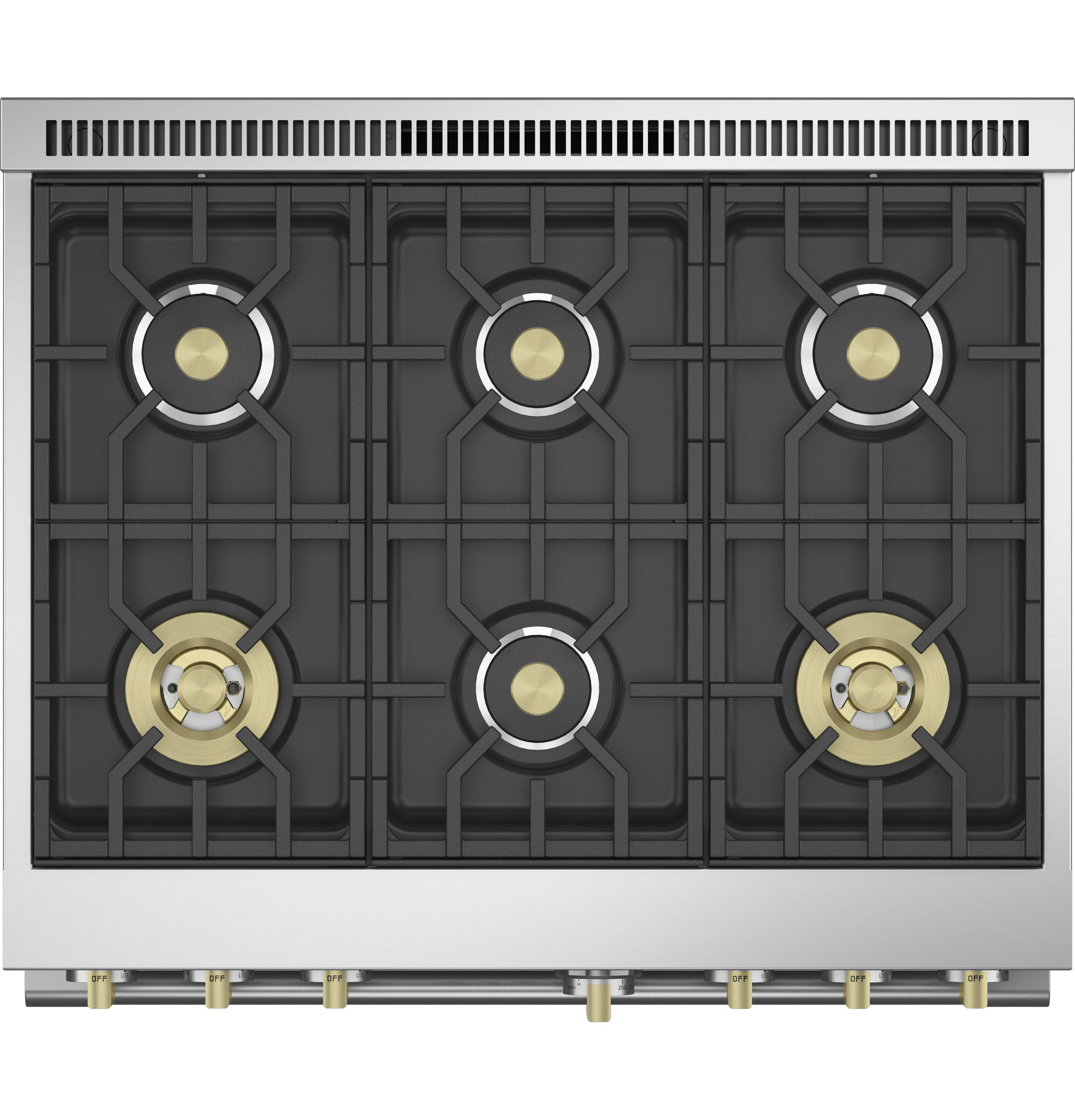 Monogram 36" Dual-Fuel Professional Range with 6 Burners ZDP366NTSS