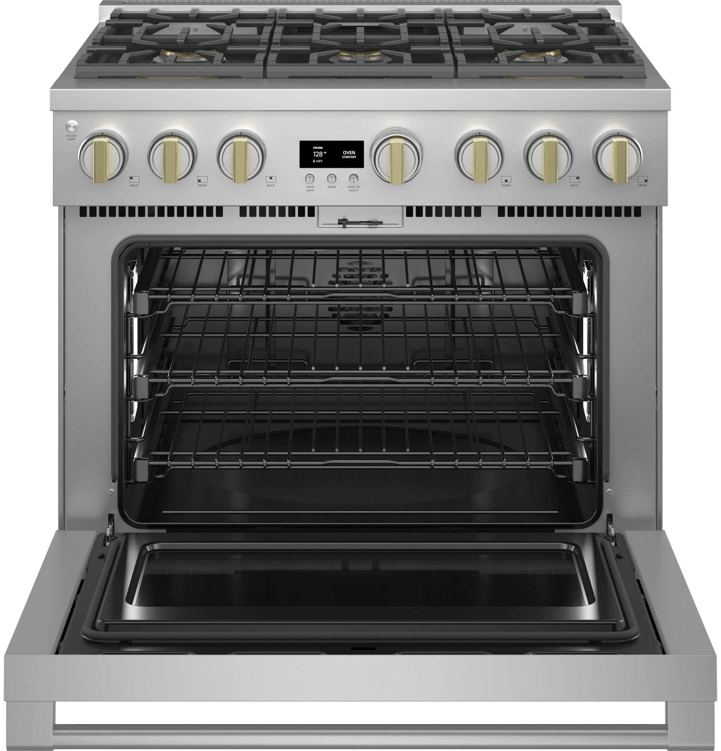 Monogram 36" Dual-Fuel Professional Range with 6 Burners ZDP366NTSS