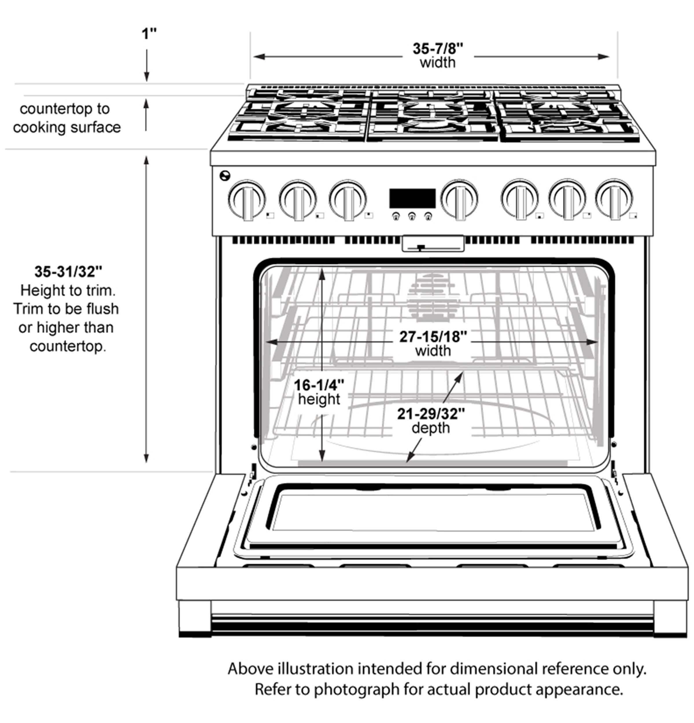 Monogram 36" Dual-Fuel Professional Range with 6 Burners ZDP366NTSS
