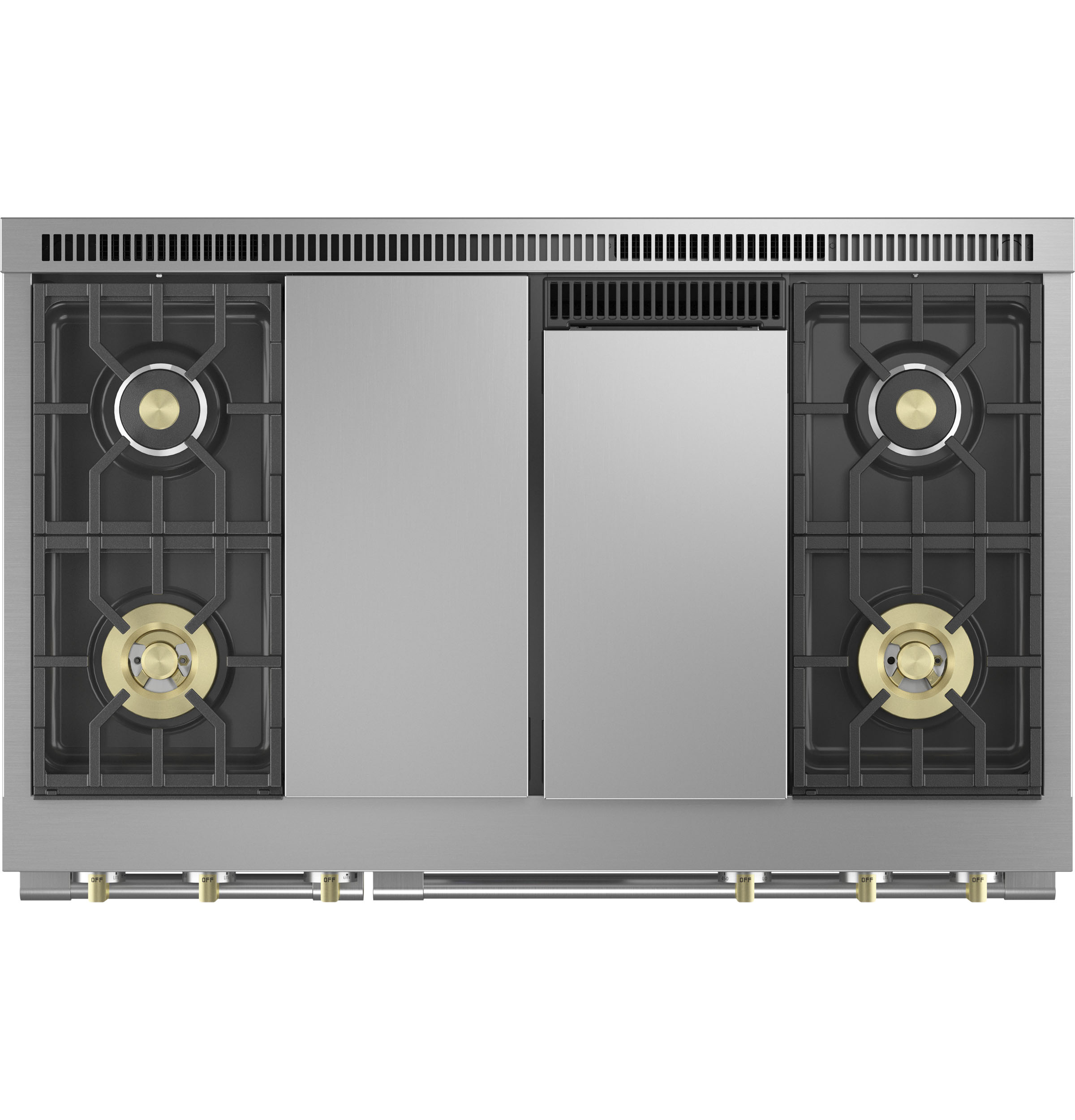 Monogram 48" Dual-Fuel Professional Range with 4 Burners, Grill, and Griddle ZDP484NGTSS