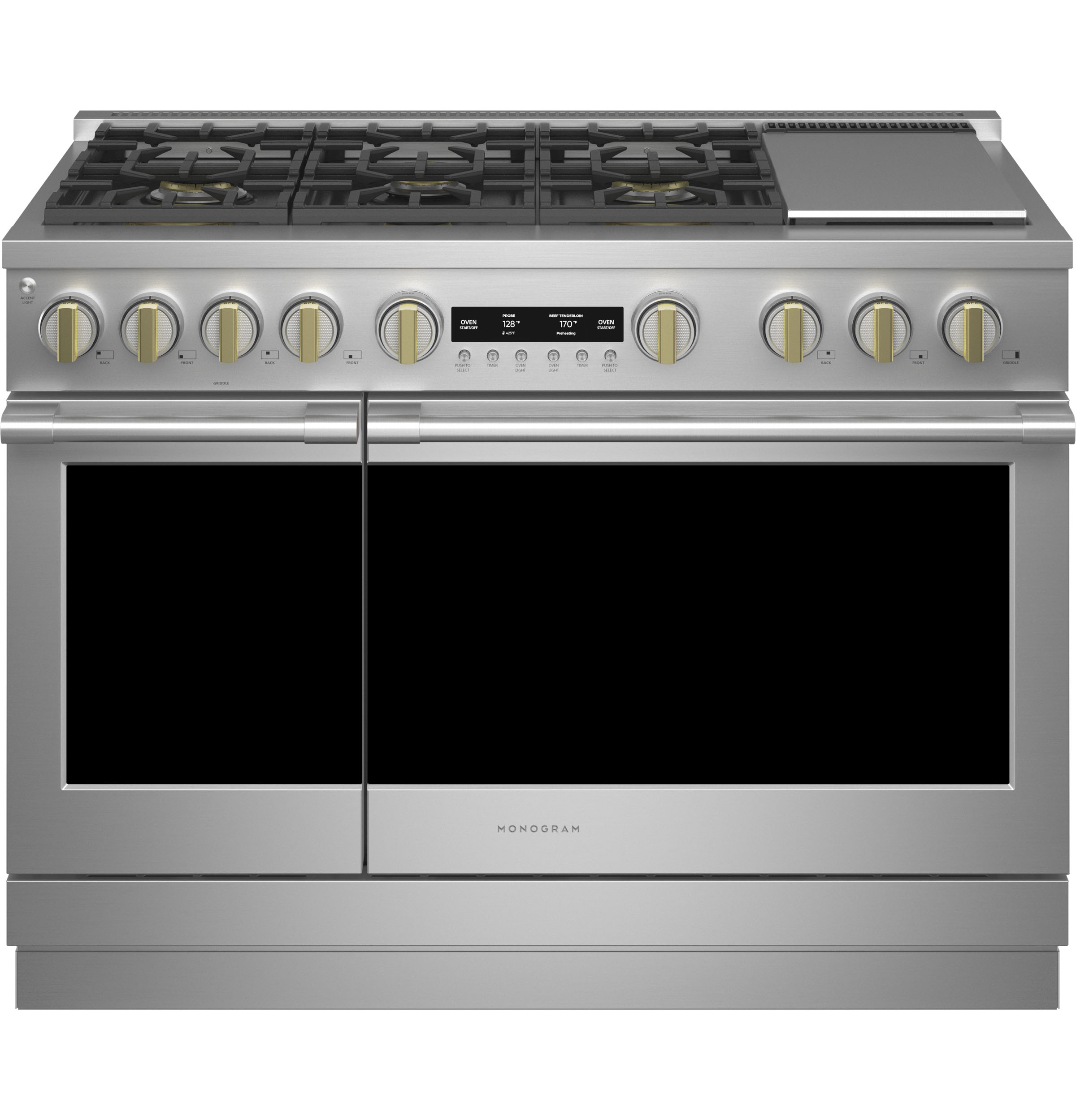 Monogram Monogram 48" Dual-Fuel Professional Range with 6 Burners and Griddle Stainless Steel ZDP486NDTSS Picture 1