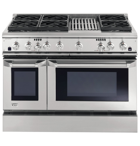GE Monogram® 48" Dual-Fuel Professional Range with 6 Burners and Grill (Natural Gas) ZDP48N6RHSS