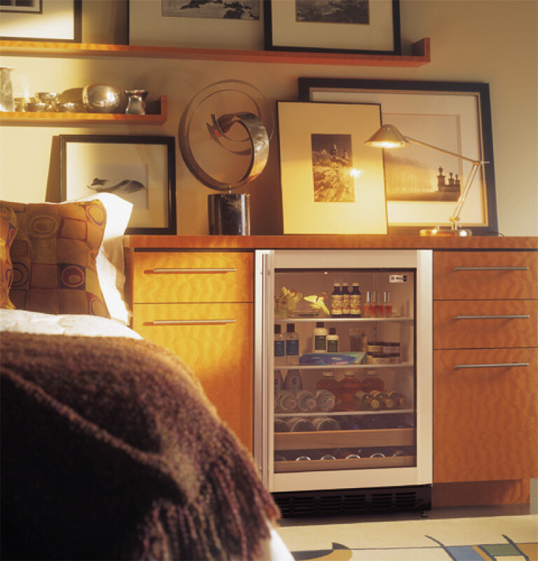 GE Monogram® White Wine Chiller with 7 Full-Width Shelves and Adjustable Temperature-Control ZDW24AWW