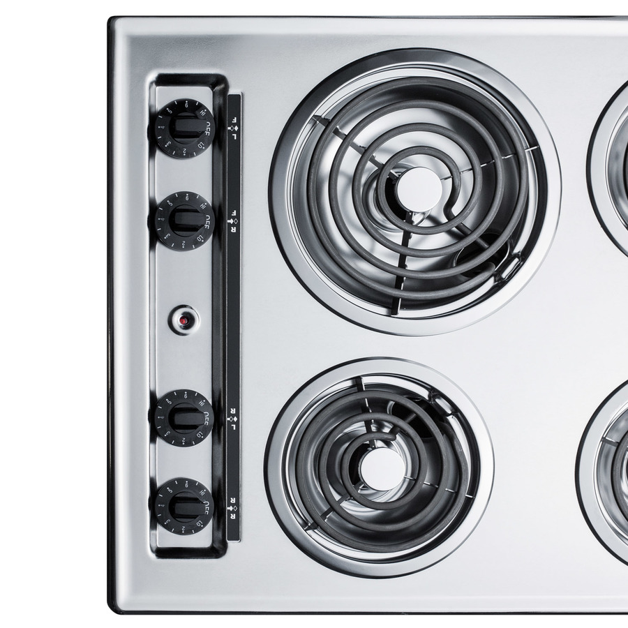 24" Wide 230V 4-Burner Coil Cooktop ZEL03