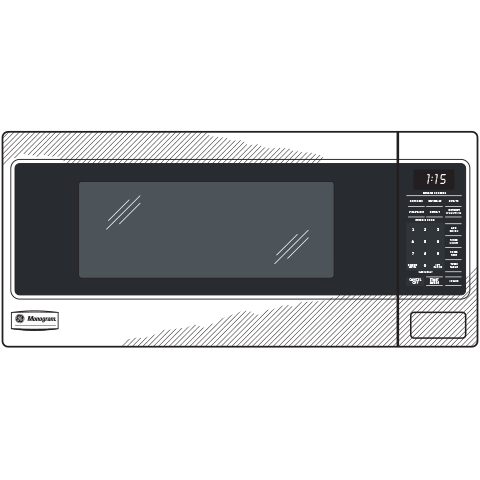 Monogram® 1.1 Cu. Ft. Countertop Microwave Oven ZEM115SFSS