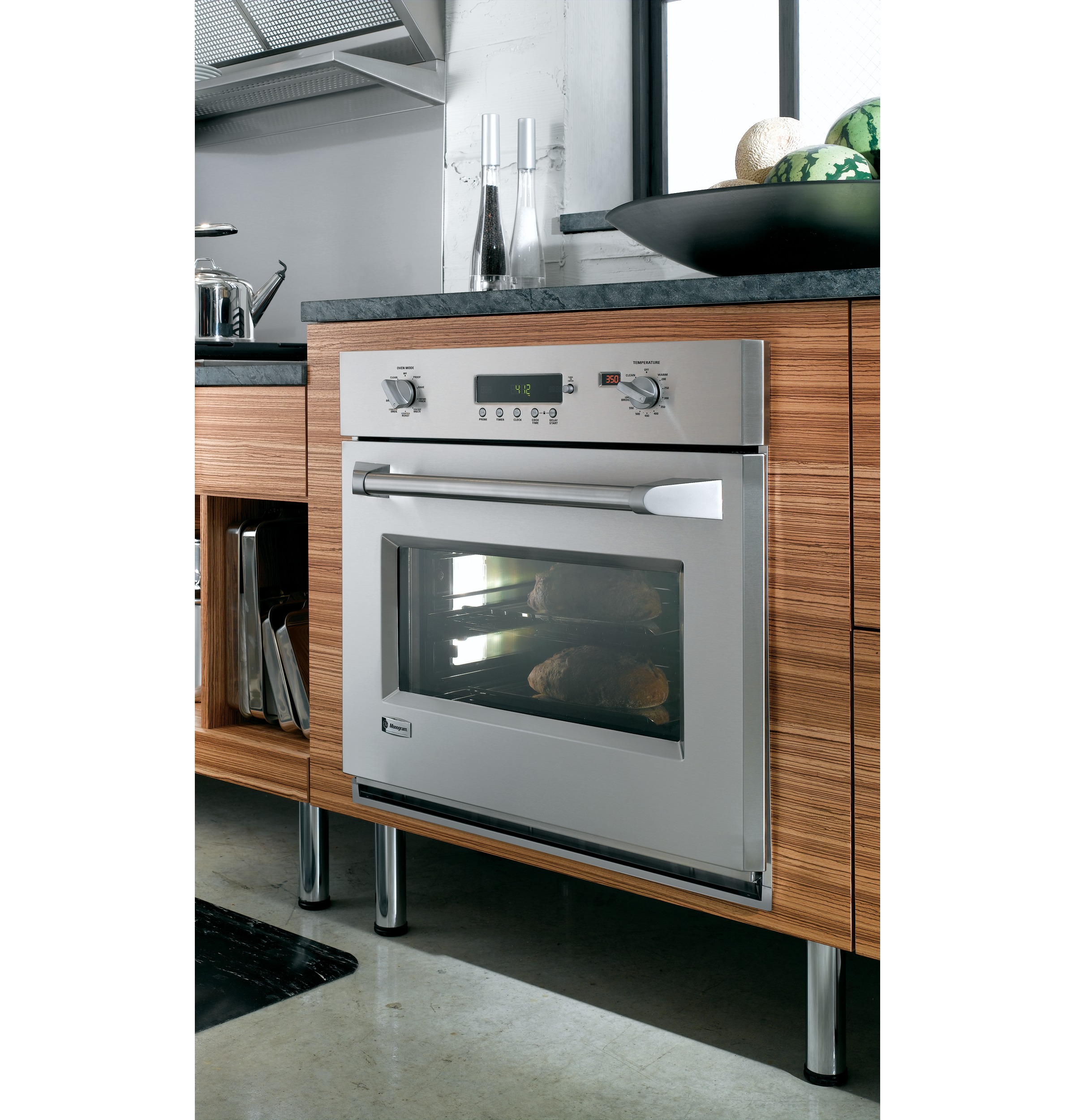 GE Monogram® 30" Professional Electronic Convection Single Wall Oven ZET1PMSS