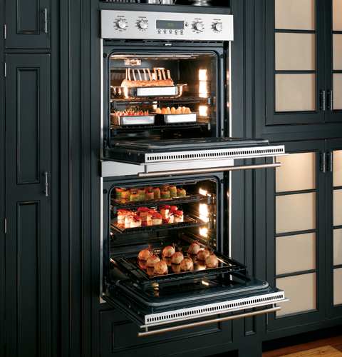 GE Monogram® 30" Built-In Electronic Convection Double Wall Oven ZET2SMSS