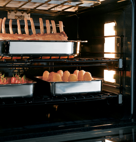 GE Monogram® 30" Built-In Electronic Convection Double Wall Oven ZET2SMSS