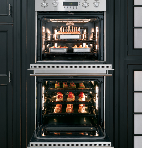 GE Monogram® 30" Built-In Electronic Convection Double Wall Oven ZET2SMSS