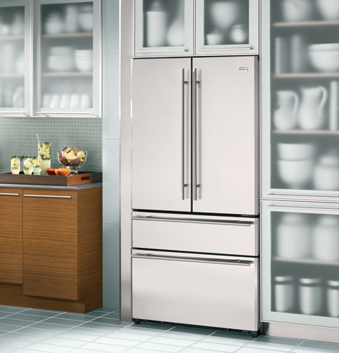GE Monogram® 20.6 Cu. Ft. French-Door Two Drawer Free-Standing Refrigerator ZFGB21HZSS