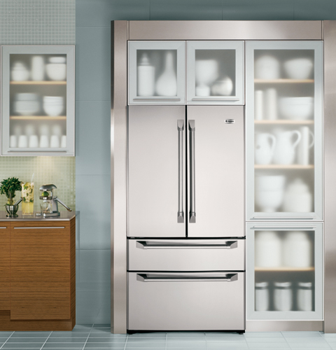GE Monogram® 20.6 Cu. Ft. French-Door Two Drawer Free-Standing Refrigerator ZFGB21HZSS