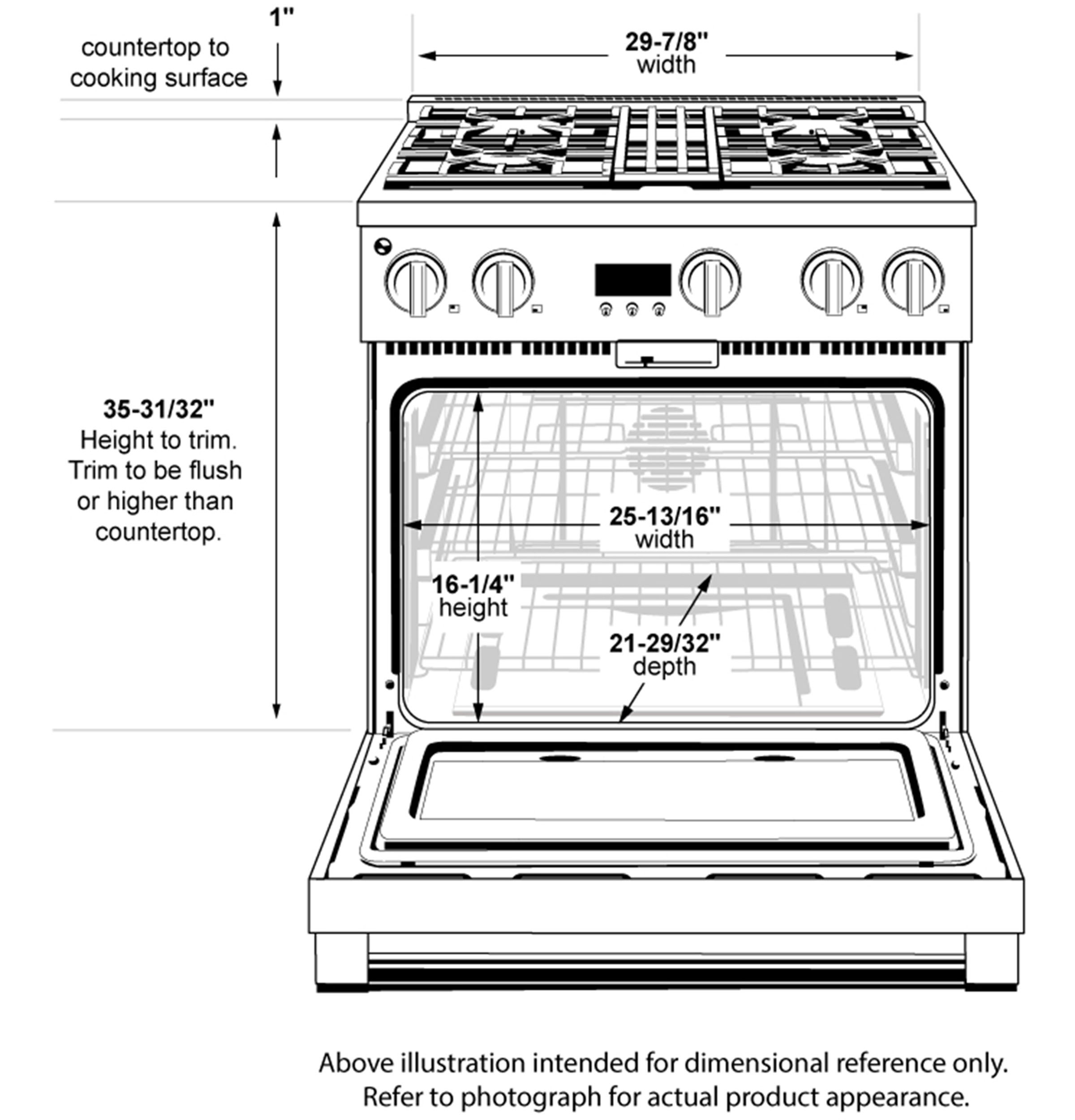 Monogram 30" All Gas Professional Range with 4 Burners ZGP304NTSS