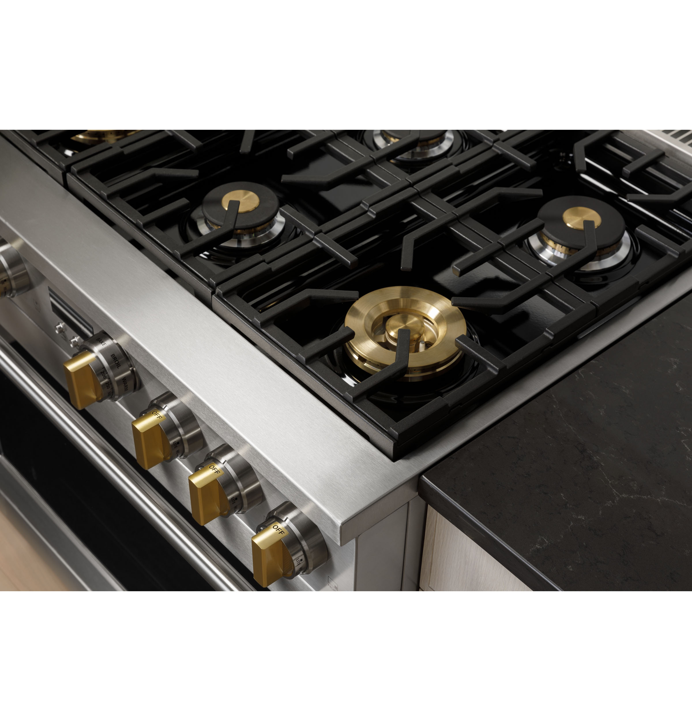 Monogram 36" All Gas Professional Range with 4 Burners and Griddle ZGP364NDTSS