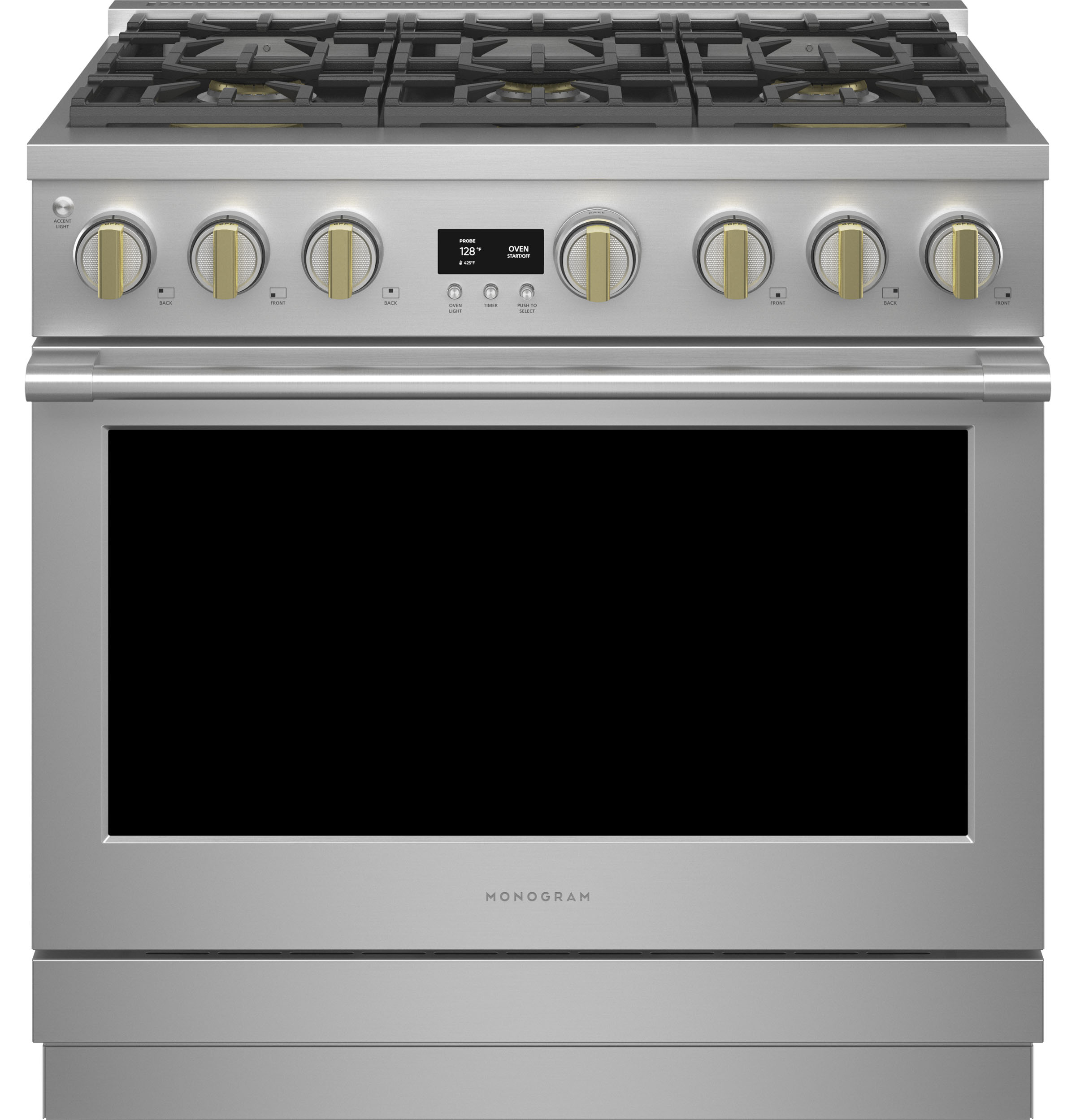 Monogram 36" All Gas Professional Range with 6 Burners ZGP366NTSS