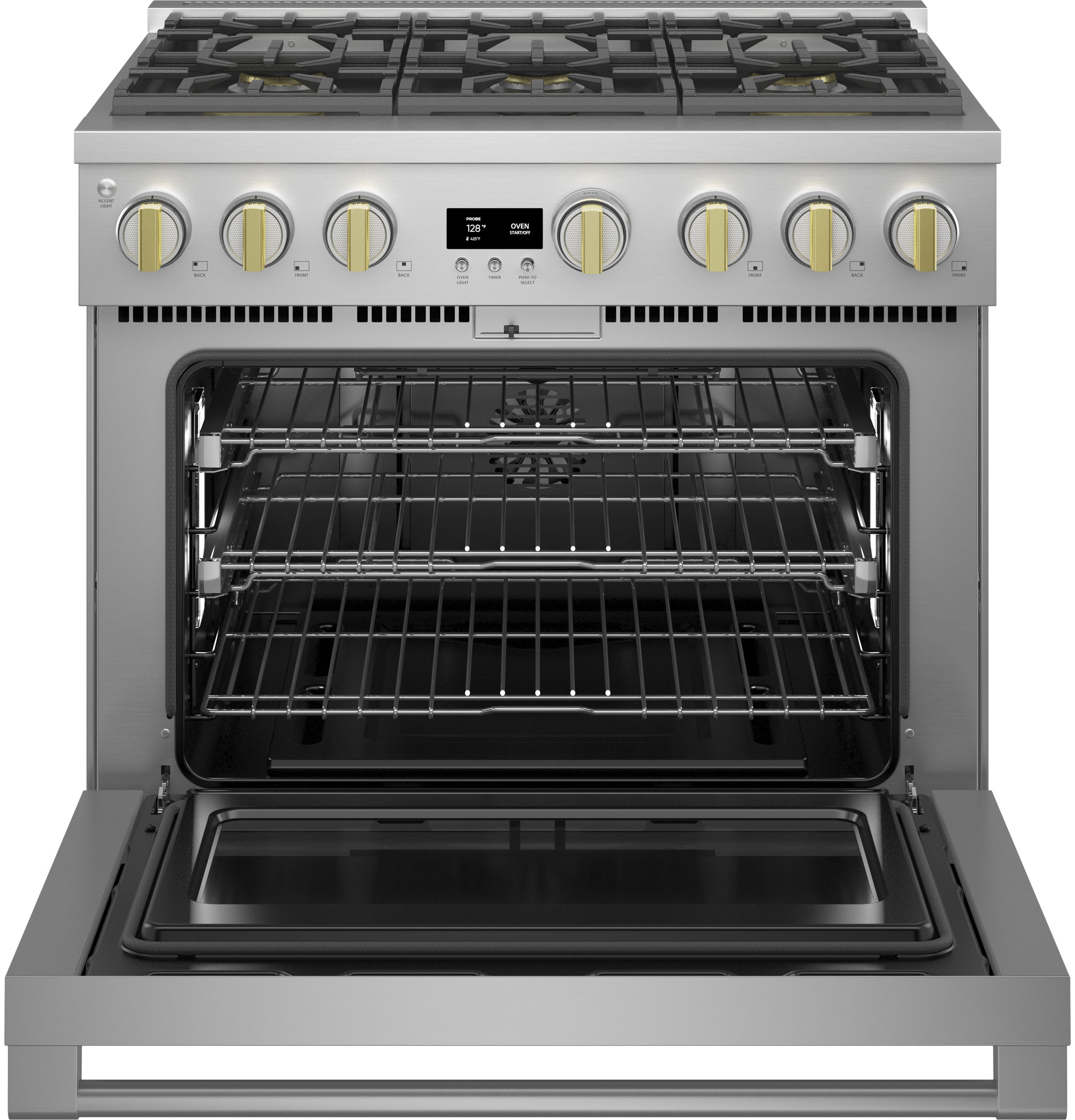 Monogram 36" All Gas Professional Range with 6 Burners ZGP366NTSS