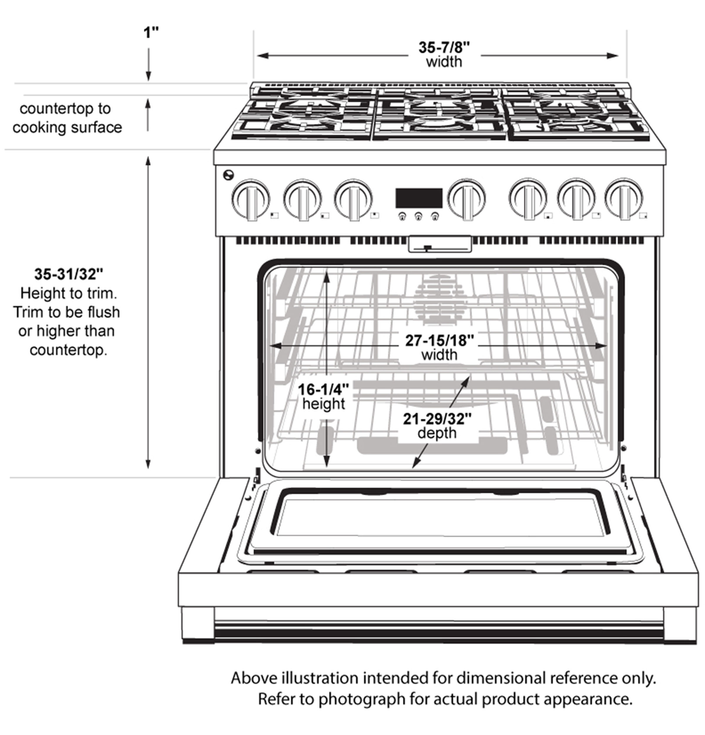 Monogram 36" All Gas Professional Range with 6 Burners ZGP366NTSS