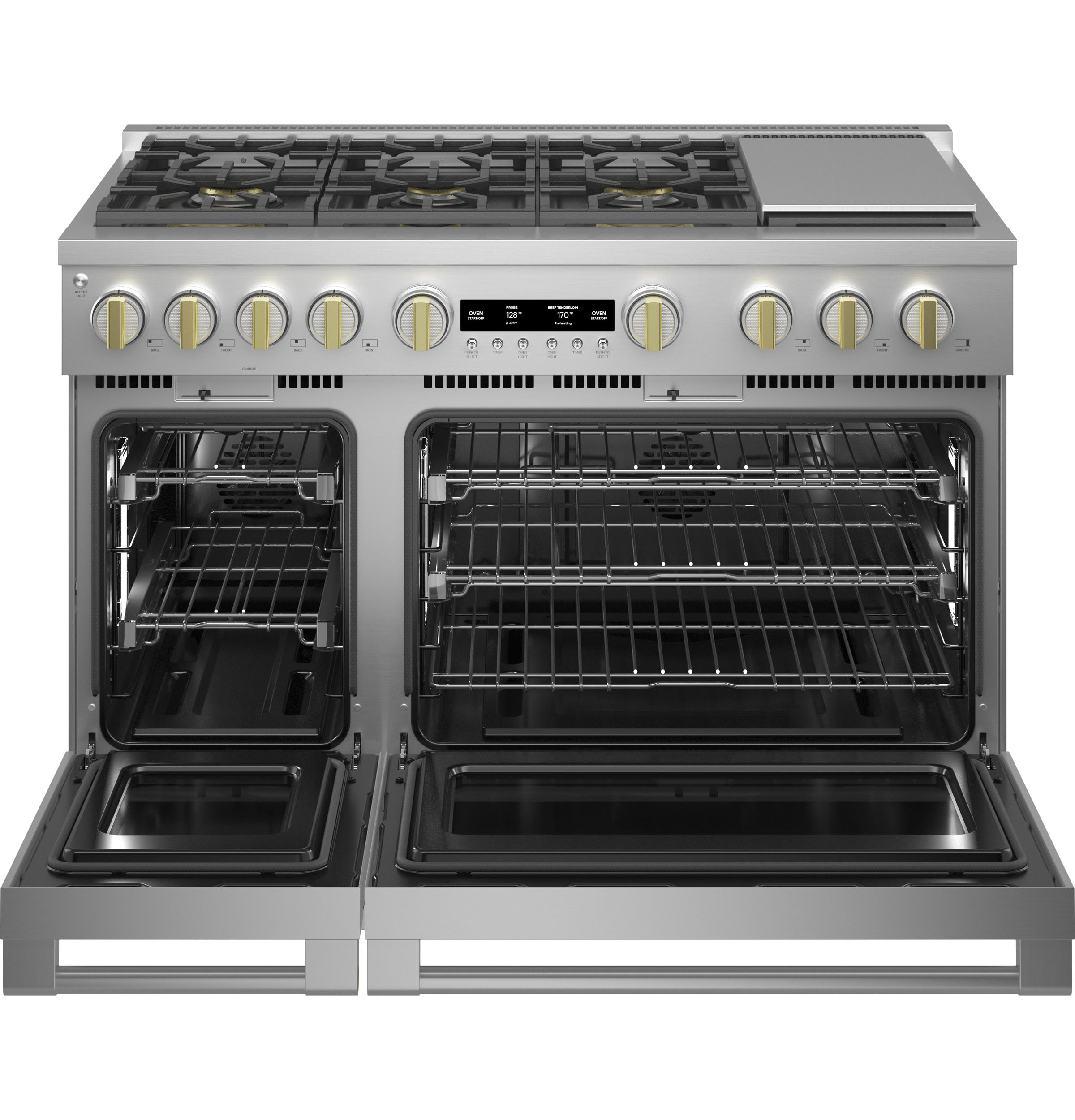 Monogram 48" All Gas Professional Range with 6 Burners and Griddle ZGP486NDTSS