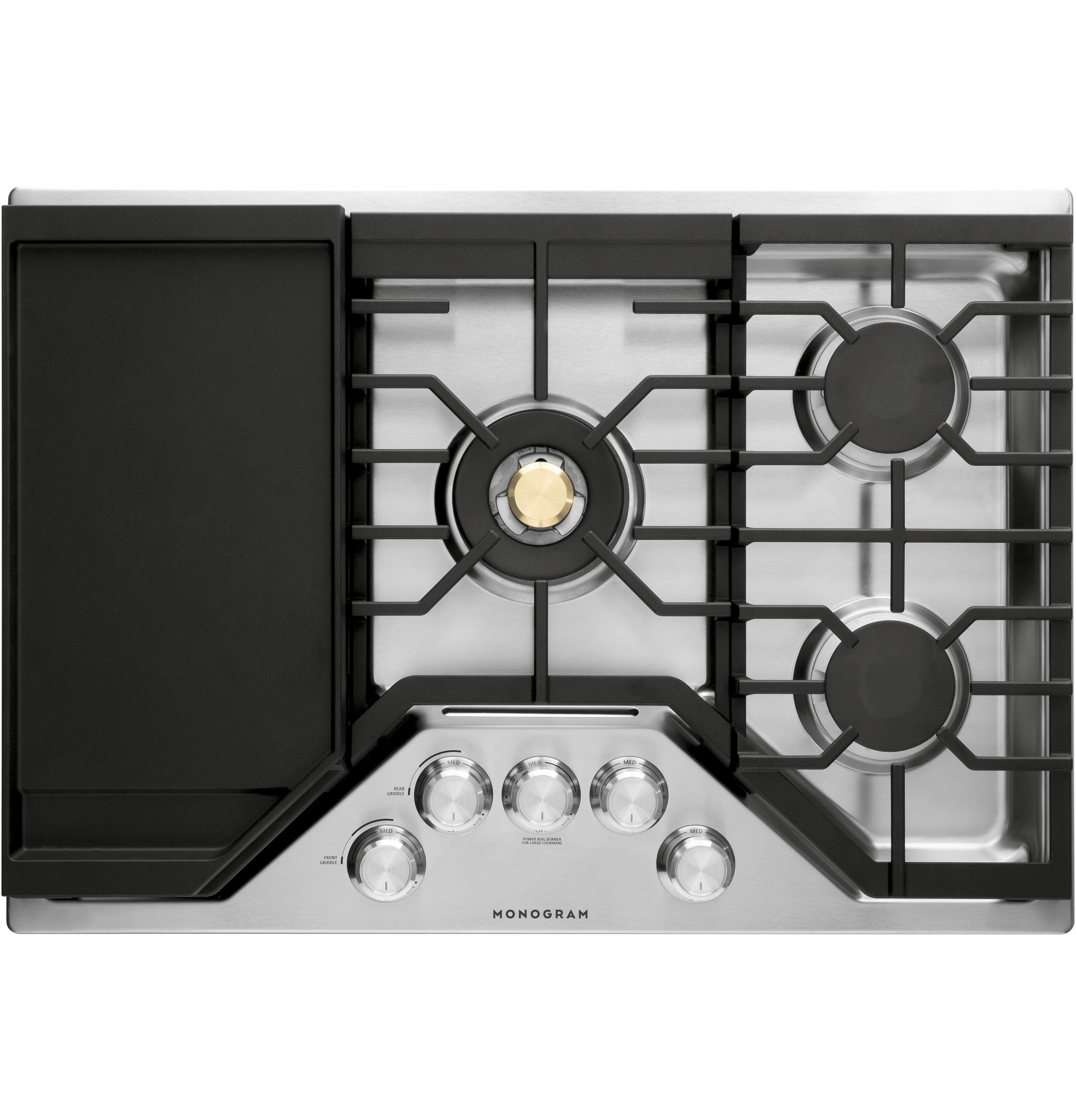 Monogram 30" Deep-Recessed Gas Cooktop ZGU30RSLSS