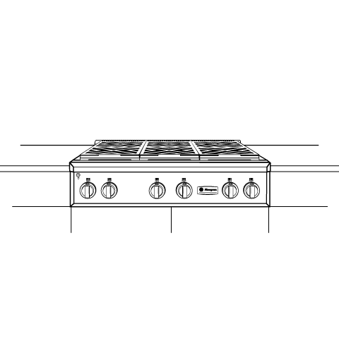 Monogram 36" Professional Gas Rangetop with 6 Burners (Natural Gas) ZGU366NPSS