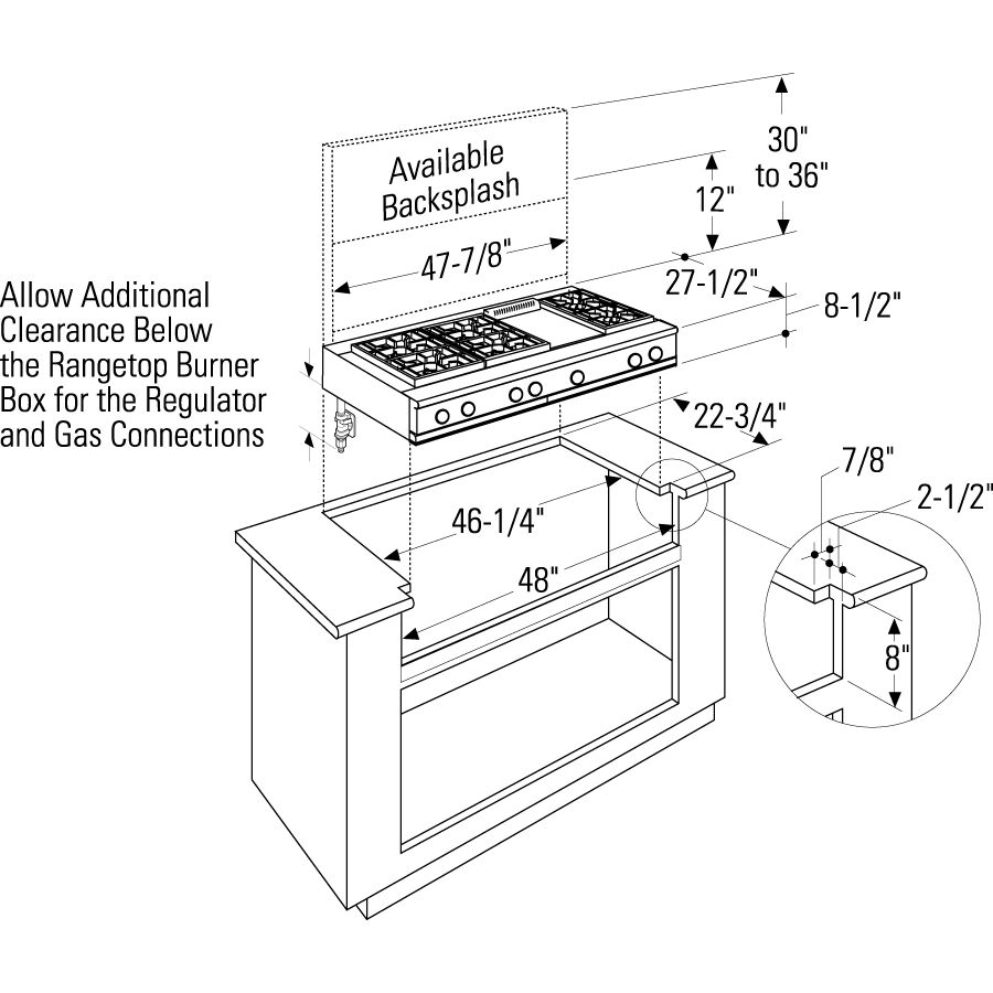 GE Monogram® 48" Professional Gas Rangetop with 4 Burners, Grill, and Griddle( Liquid Propane) ZGU484LGPSS