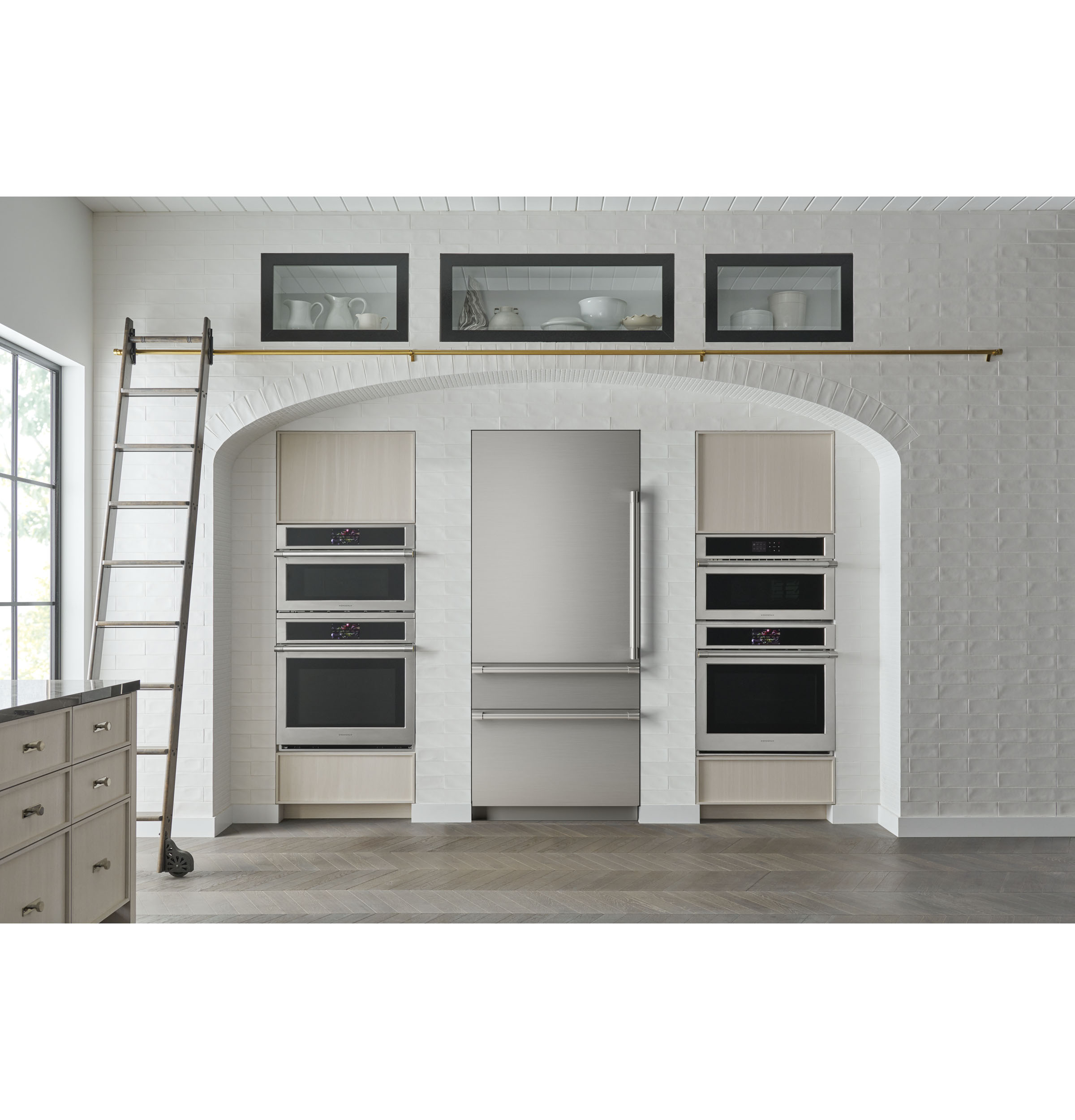 Monogram 36" Panel-Ready Integrated Bottom-Freezer Refrigerator- Left Hinge ZIC363NBVLH