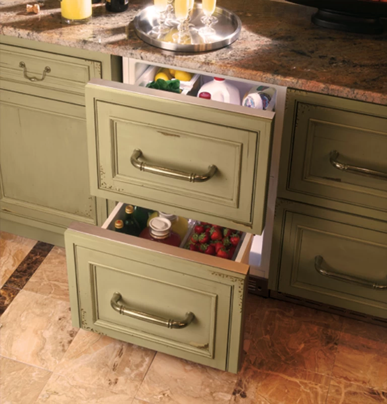 Monogram 24" Panel-Ready Double-Drawer Refrigerator ZIDI240HII