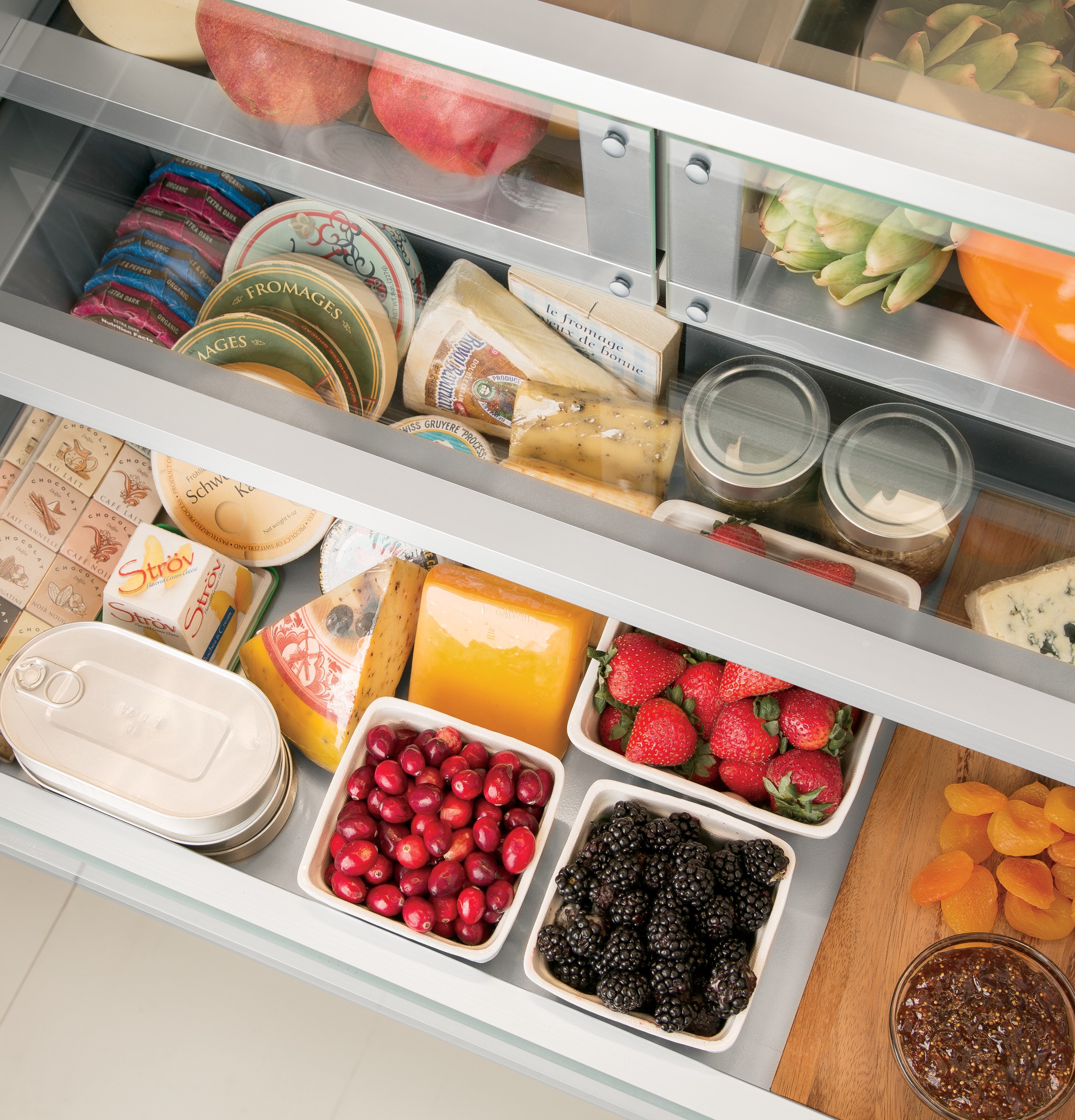 GE Monogram® 36" Built-In French-Door Refrigerator ZIPS360NZ