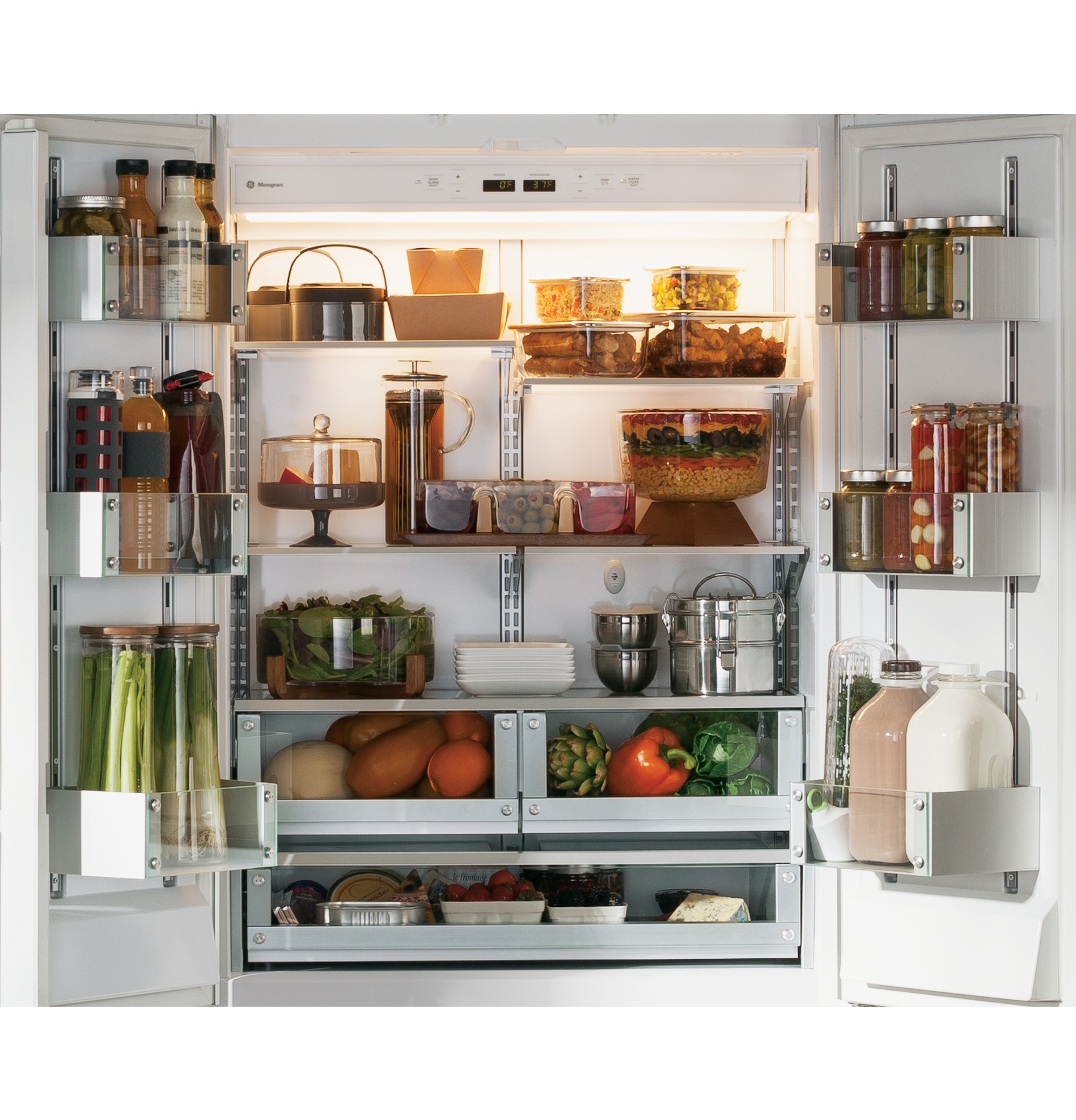 GE Monogram® 36" Built-In French-Door Refrigerator ZIPS360NZ