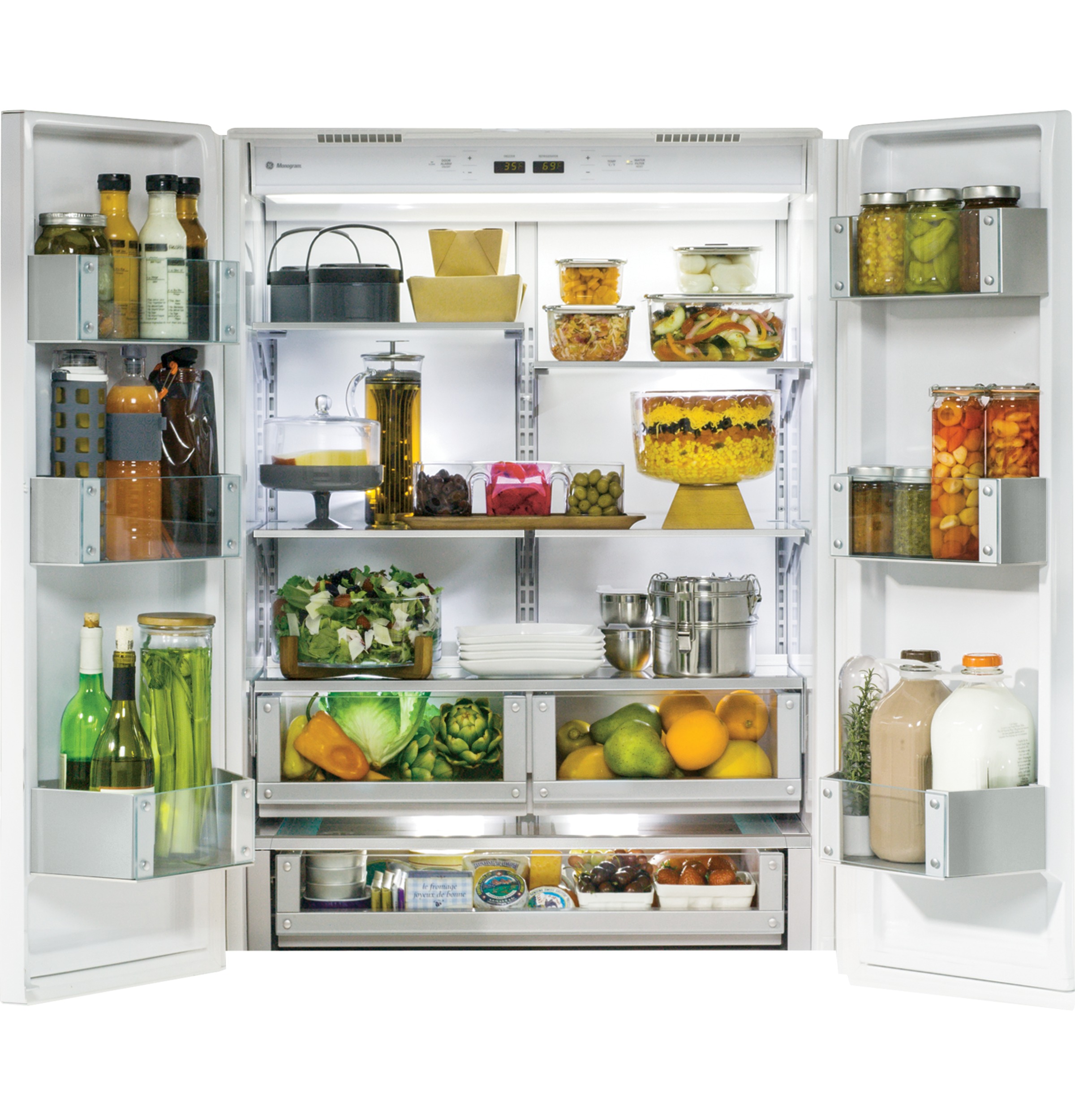 GE Monogram® 36" Built-In French-Door Refrigerator ZIPS360NZ