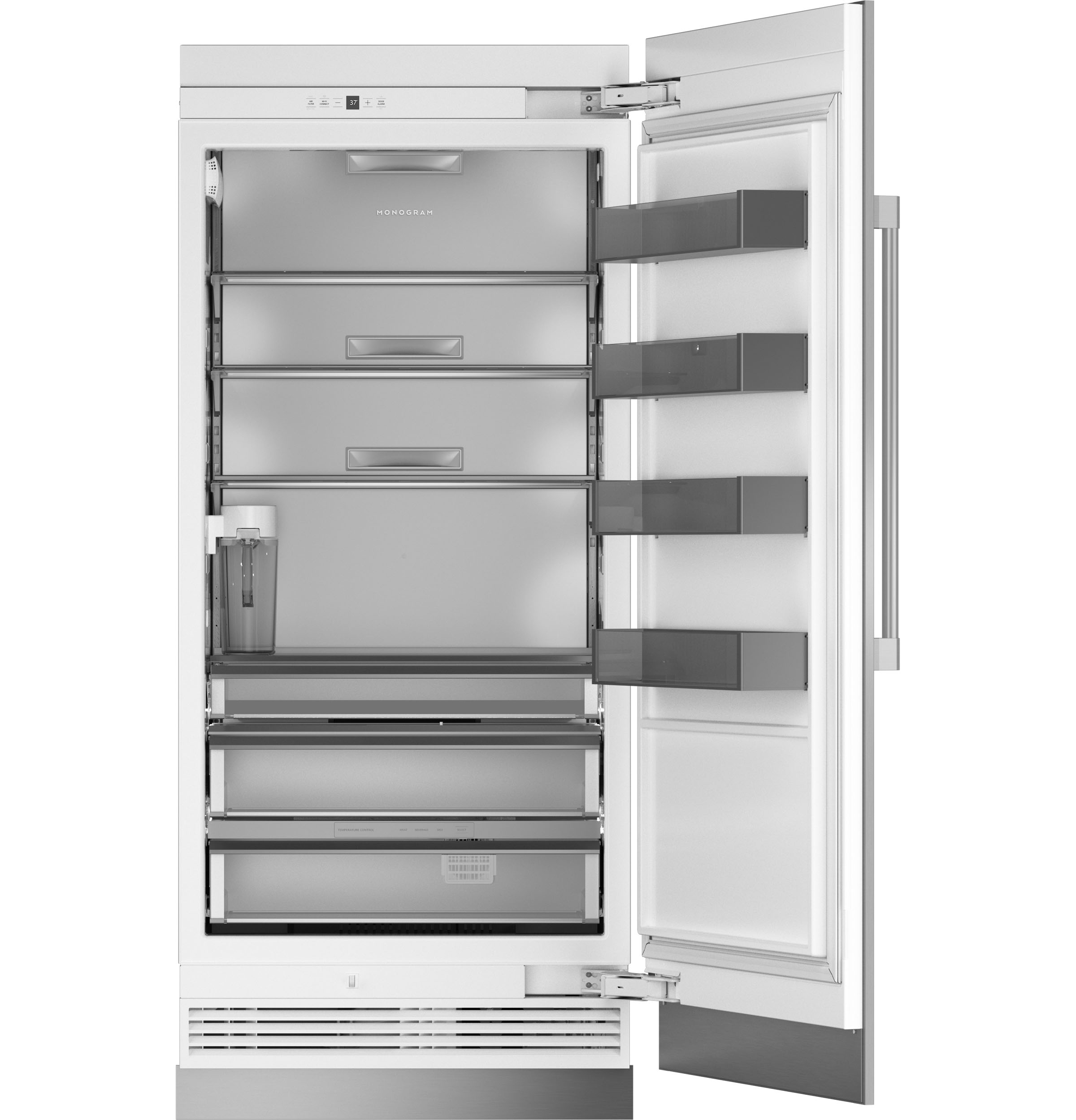 Monogram 36" Panel-Ready Premium Integrated Column Refrigerator ZIR361NPRII