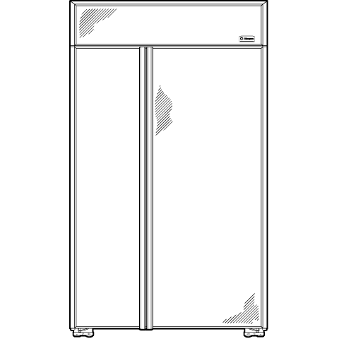 GE Monogram® 48" Built-In Side-by-Side Refrigerator ZIS480NX