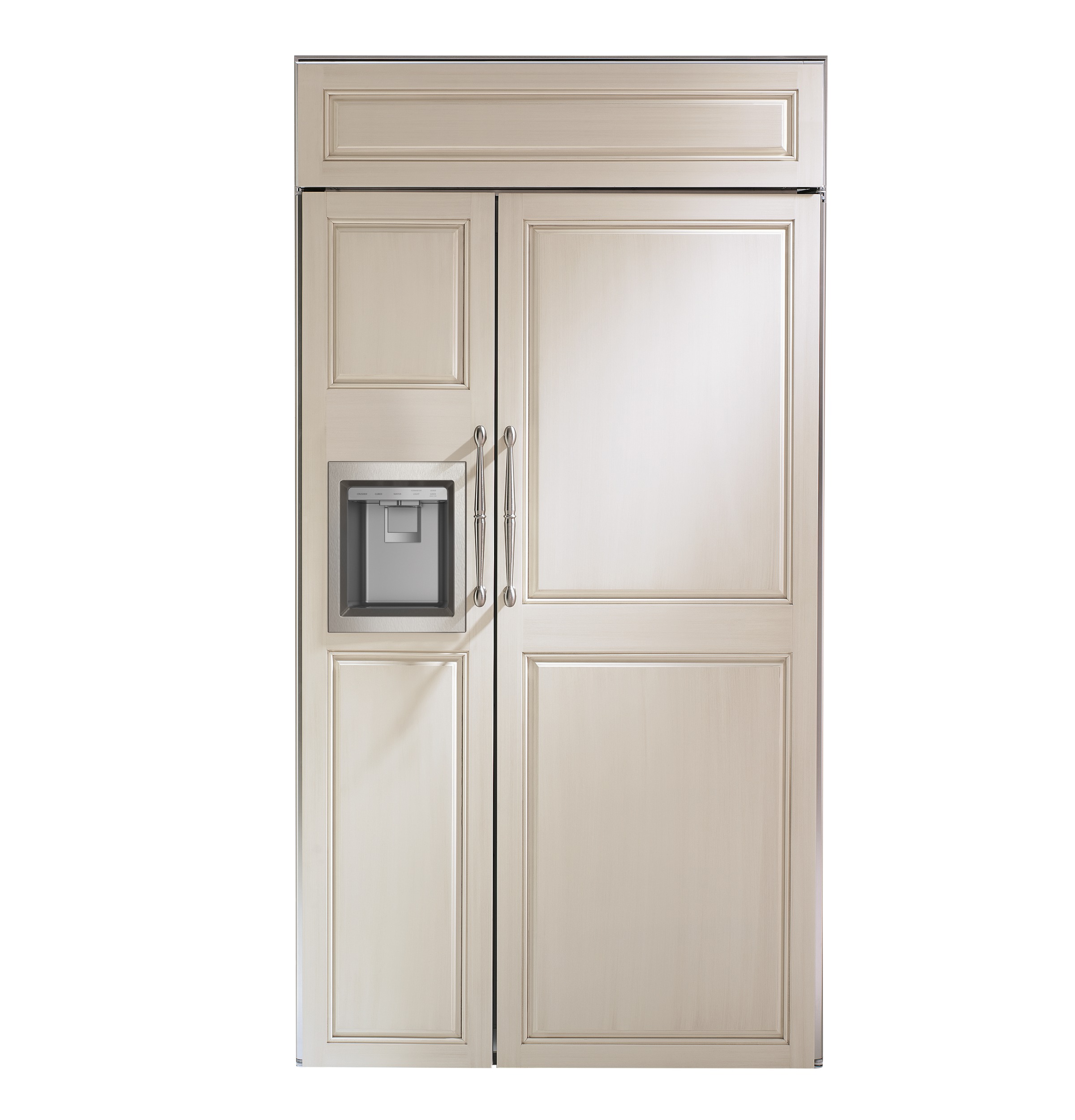 Monogram Monogram 42" Panel-Ready Built-In Side-by-Side Refrigerator with Dispenser Custom Panels ZISB420DNII Picture 1