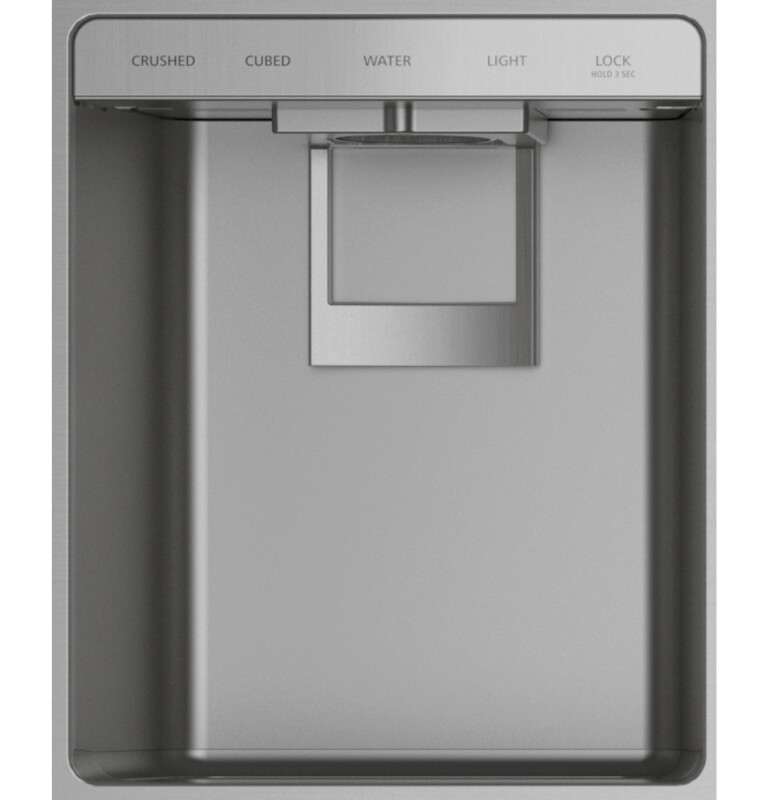 Monogram 36" Built-In Side-by-Side Refrigerator with Dispenser ZISS360DNSS