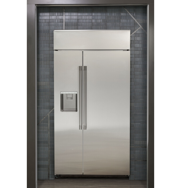 Monogram 36" Built-In Side-by-Side Refrigerator with Dispenser ZISS360DNSS