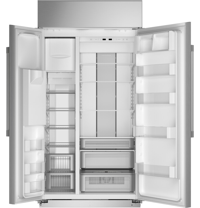 Monogram 42" Built-In Side-by-Side Refrigerator with Dispenser ZISS420DNSS