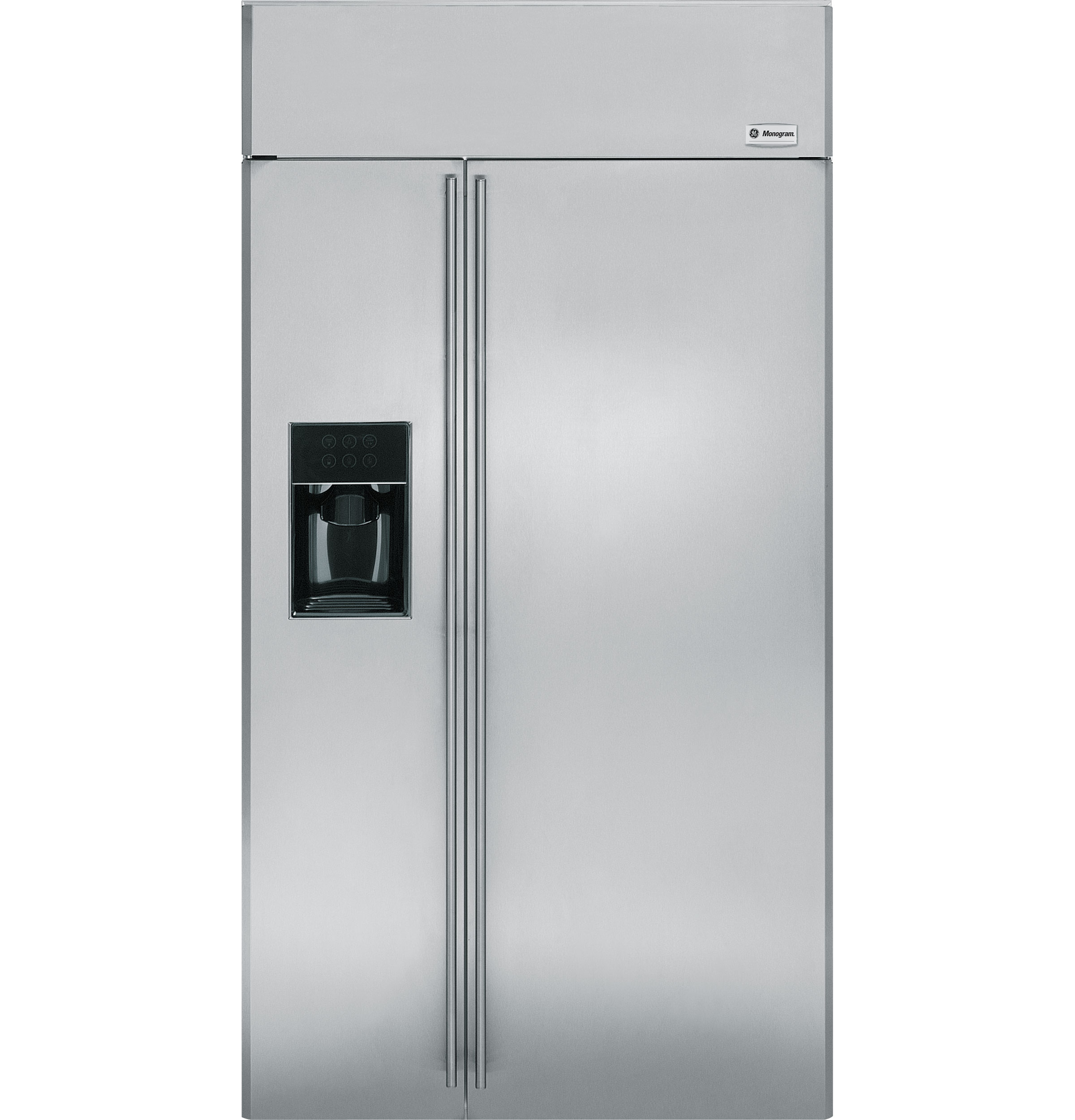 GE Monogram® 42" Built-In Side-by-Side Refrigerator with Dispenser ZISS420DXSS