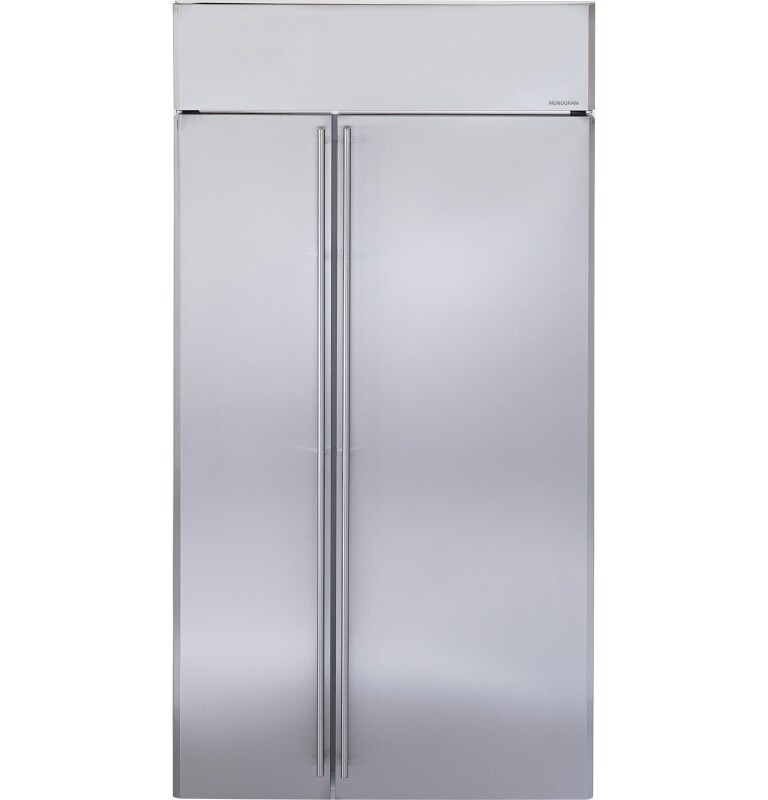 GE Monogram® 42" Built-In Side-by-Side Refrigerator ZISS420NMSS