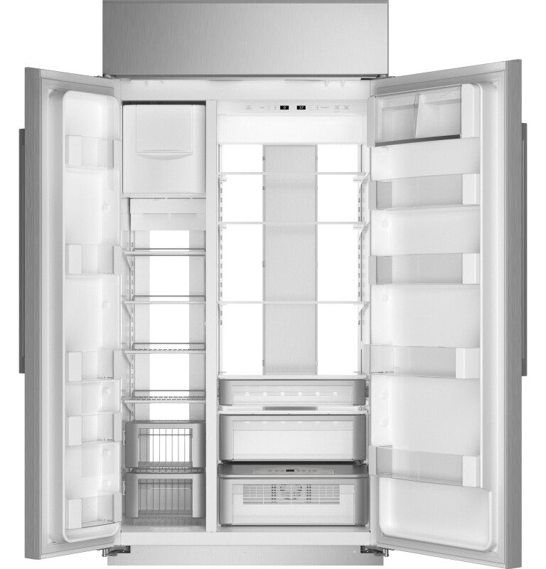 Monogram 42" Built-In Side-by-Side Refrigerator ZISS420NNSS