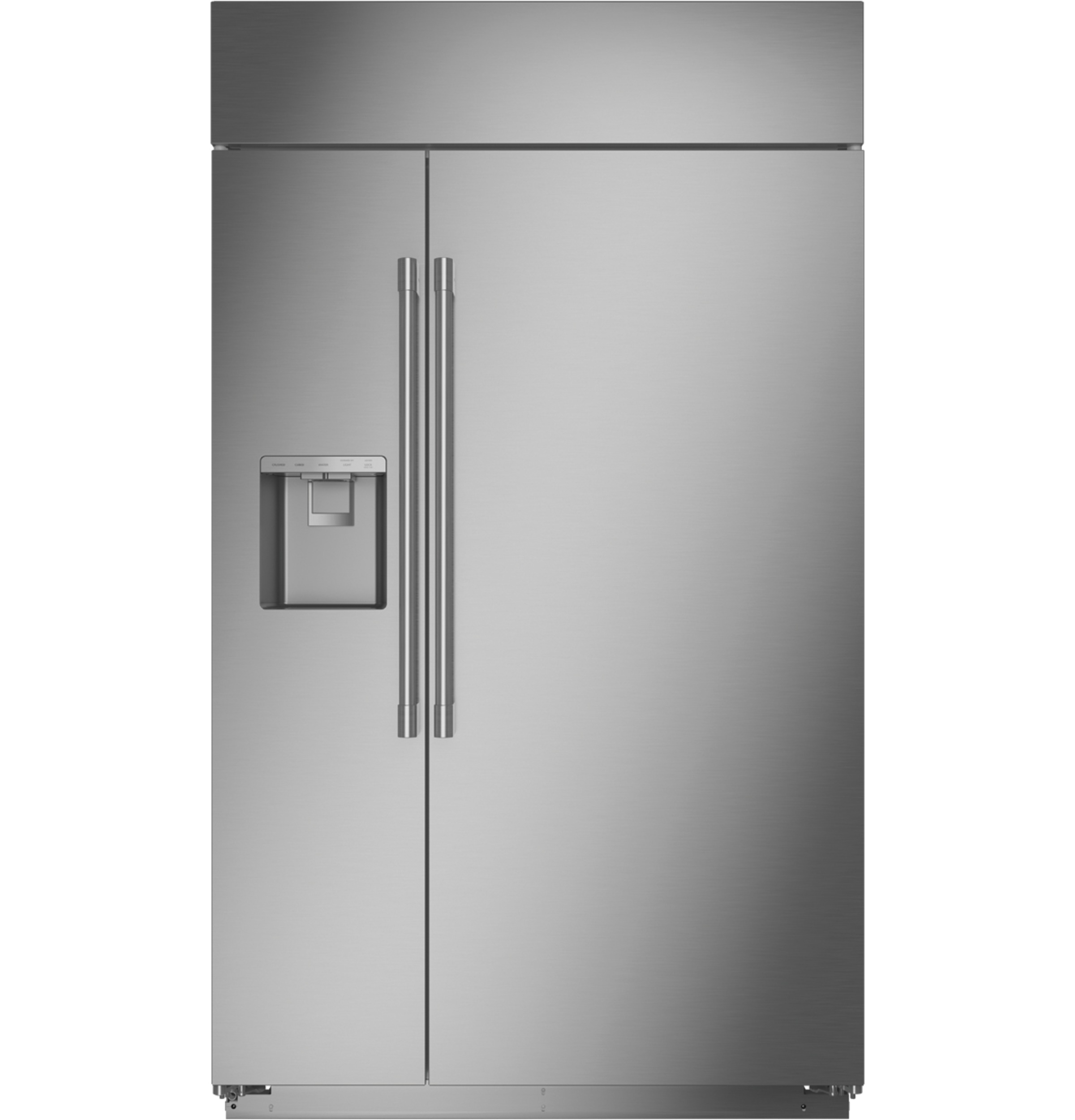 Monogram 48" Built-In Side-by-Side Refrigerator with Dispenser ZISS480DNSS