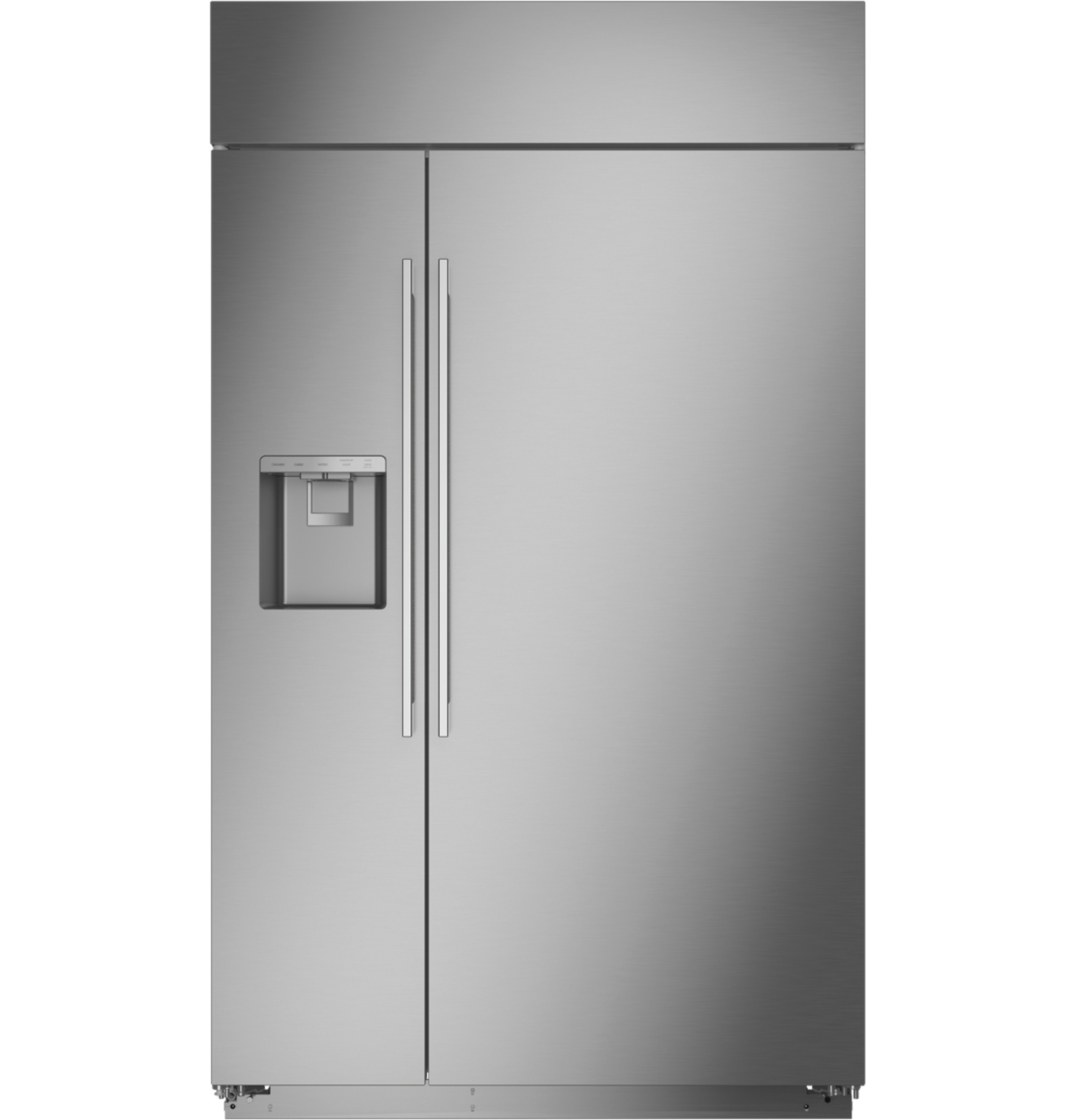Monogram 48" Built-In Side-by-Side Refrigerator with Dispenser ZISS480DNSS