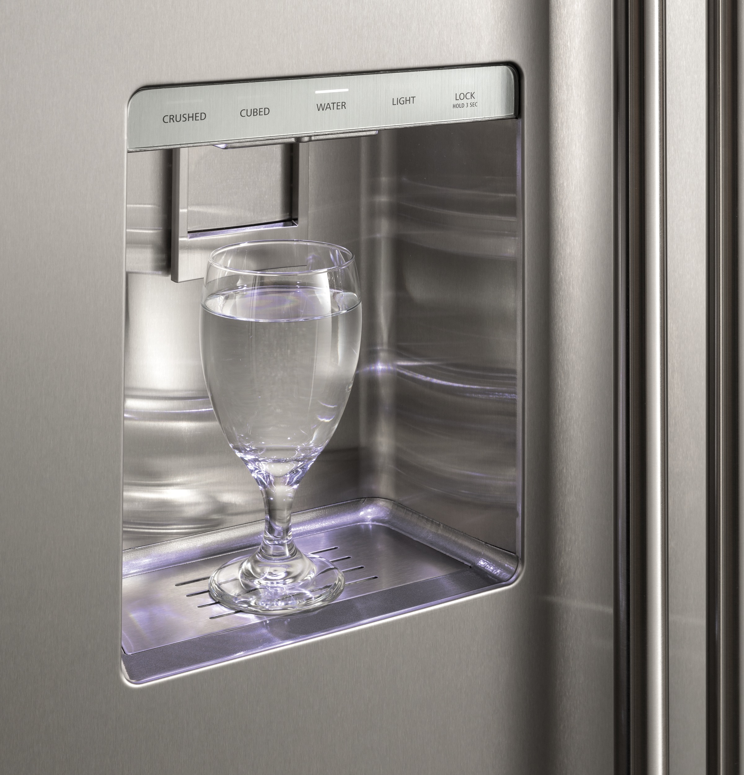 Monogram 48" Built-In Side-by-Side Refrigerator with Dispenser ZISS480DNSS