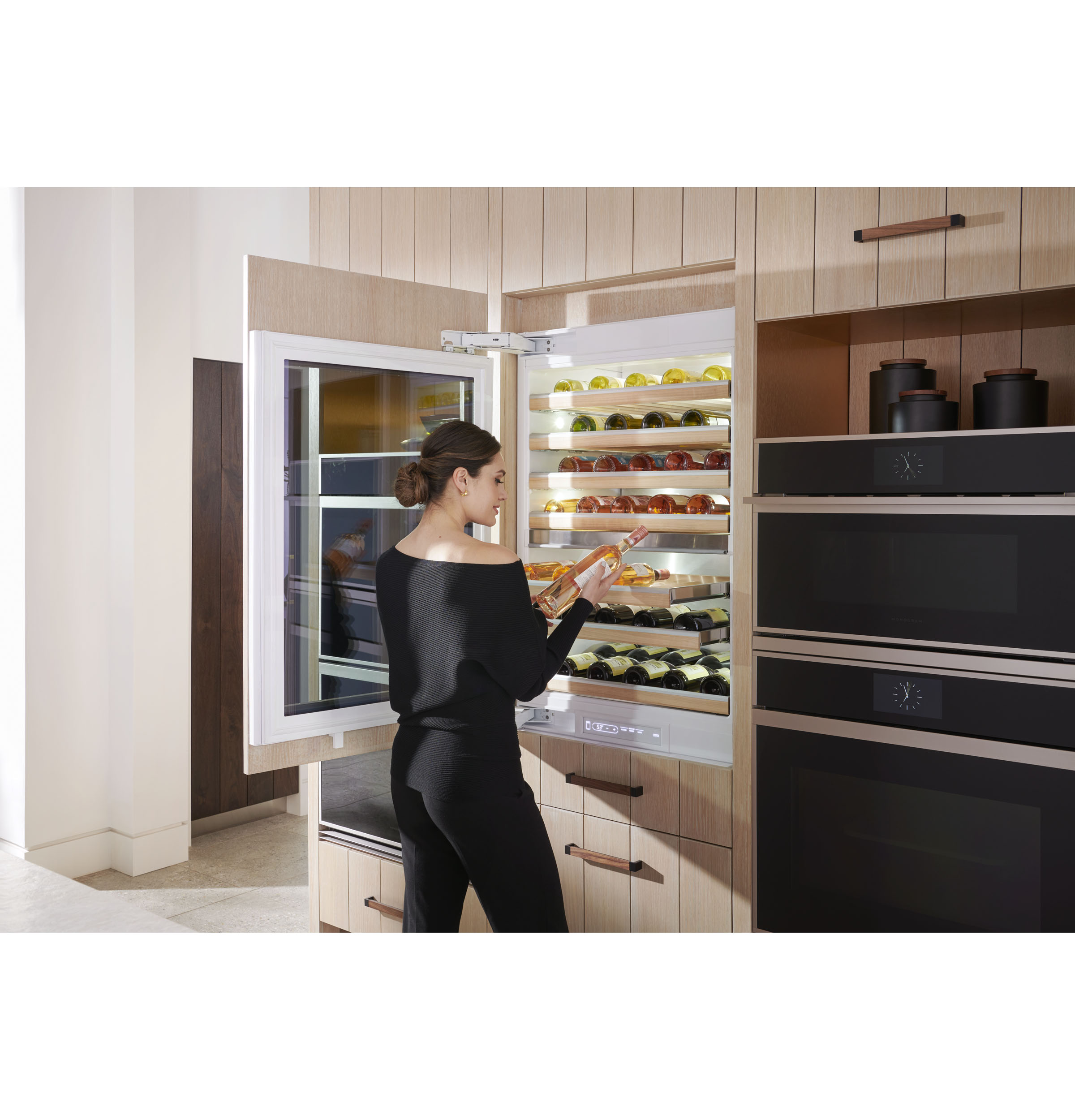 Monogram 30" Panel-Ready Fully-Integrated Wine Sommelier ZIW303NPPII