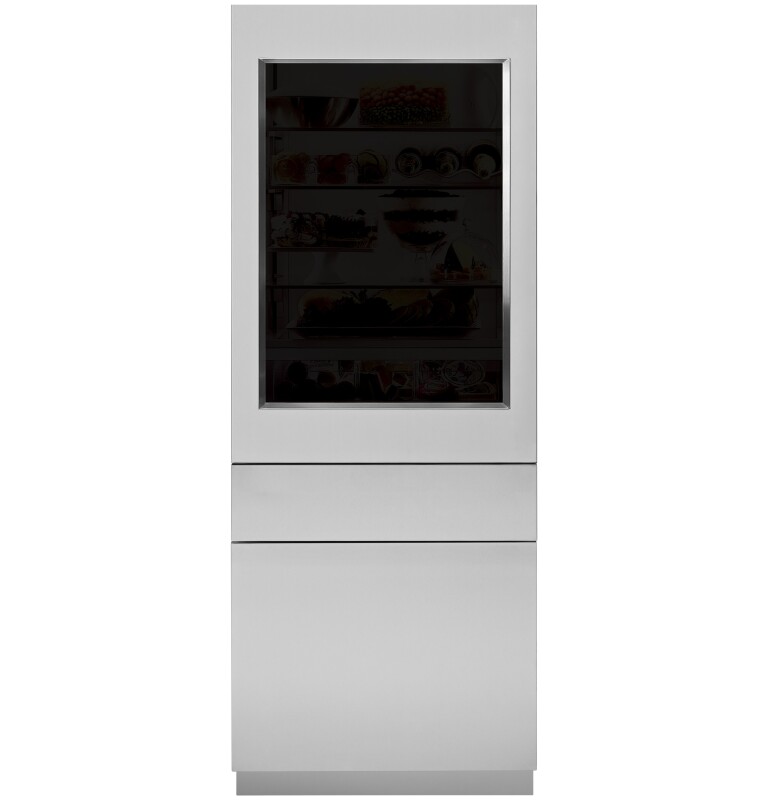 30" Integrated Refer SS Glass Door Panel, 80" Opening -3/4" , RH ZKGSN804NRH