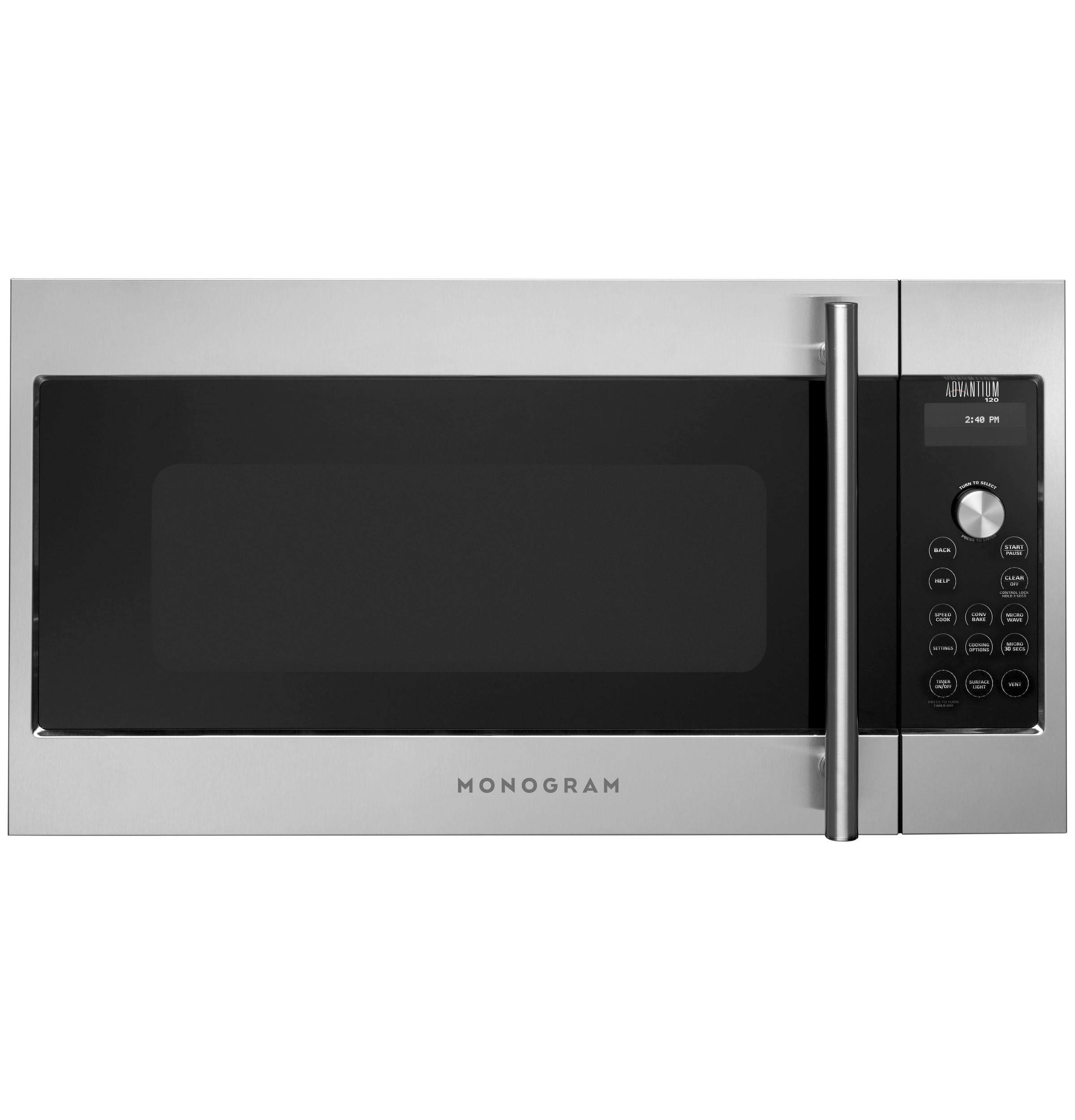 Monogram Advantium® 120 Above-the-Cooktop Speedcooking Oven ZSA1201JSS