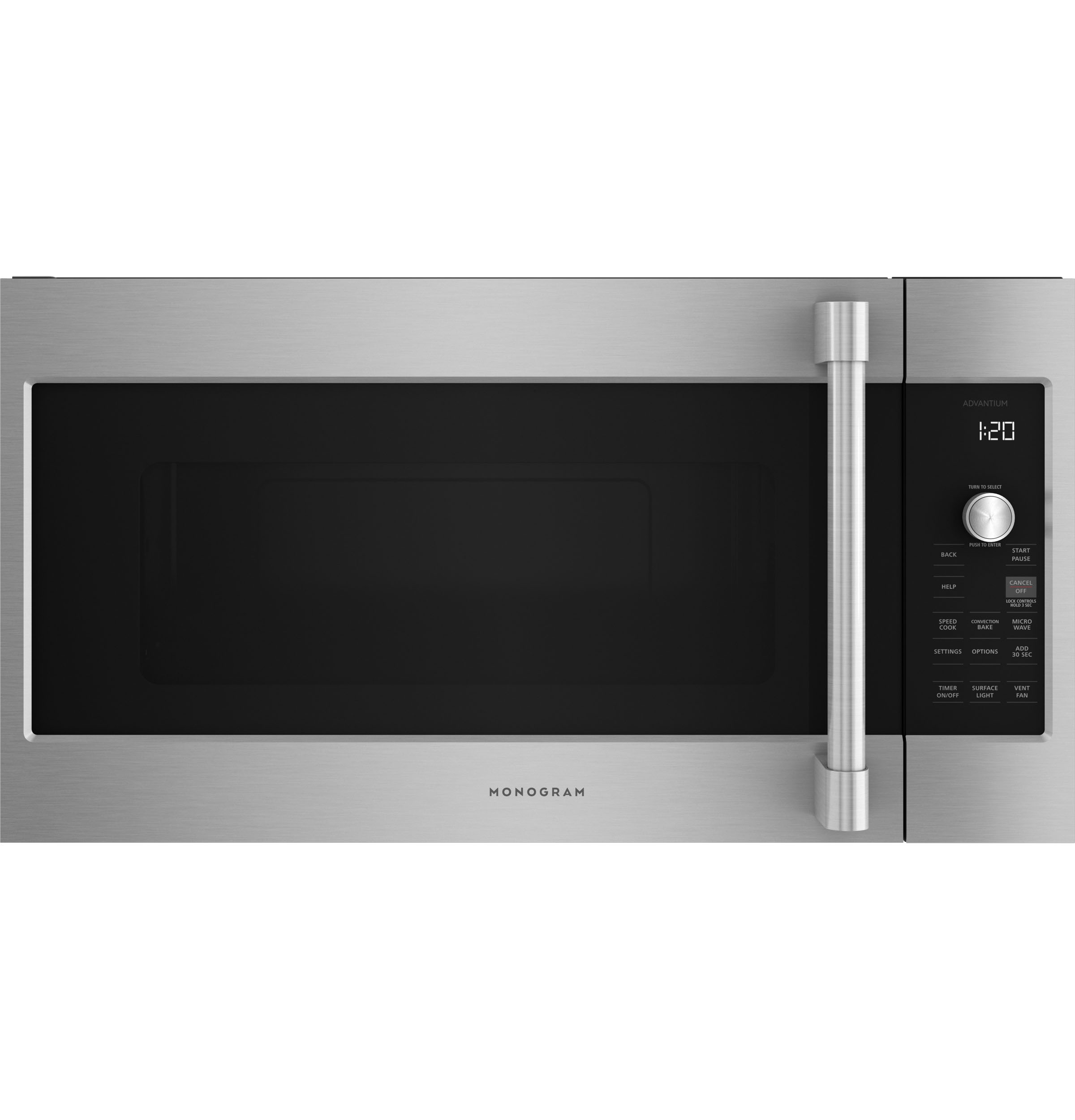 Monogram Statement Above-the-Cooktop Speedcooking Oven with Advantium® Technology ZSA1202PSS