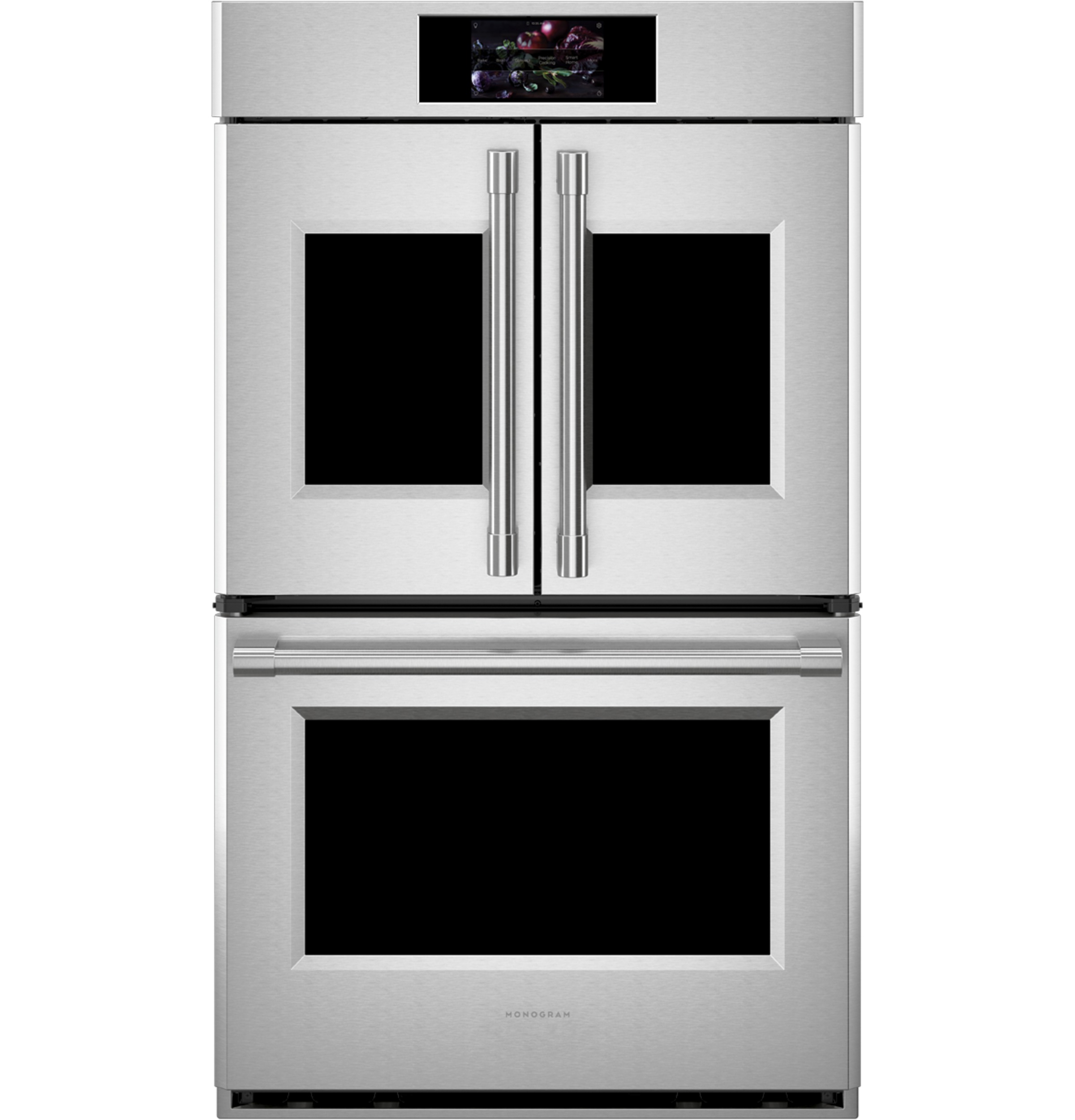 Monogram 30" Statement French-Door Double Wall Oven ZTDX1FPSNSS