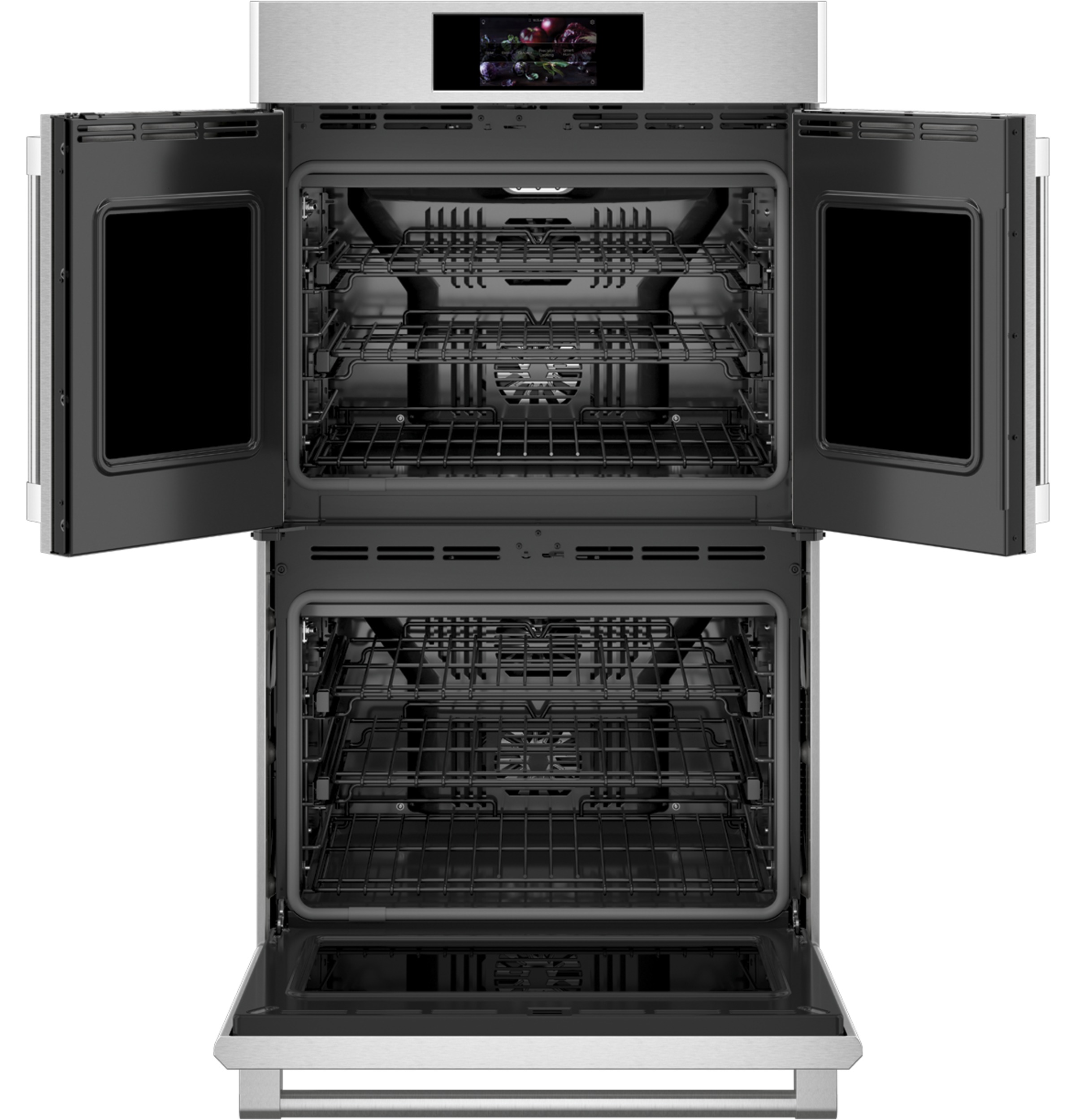 Monogram 30" Statement French-Door Double Wall Oven ZTDX1FPSNSS