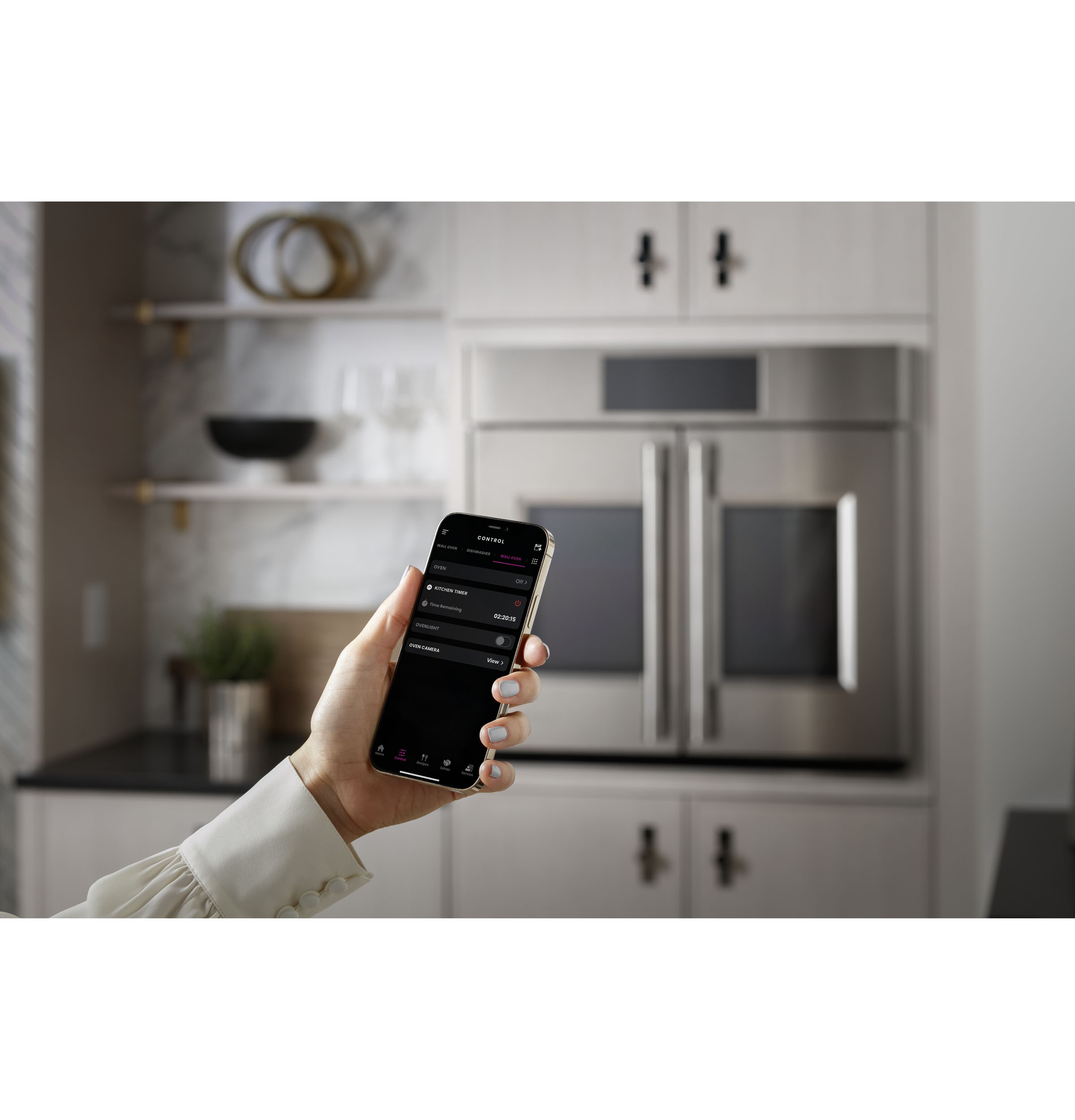 Monogram 30" Statement French-Door Double Wall Oven ZTDX1FPSNSS